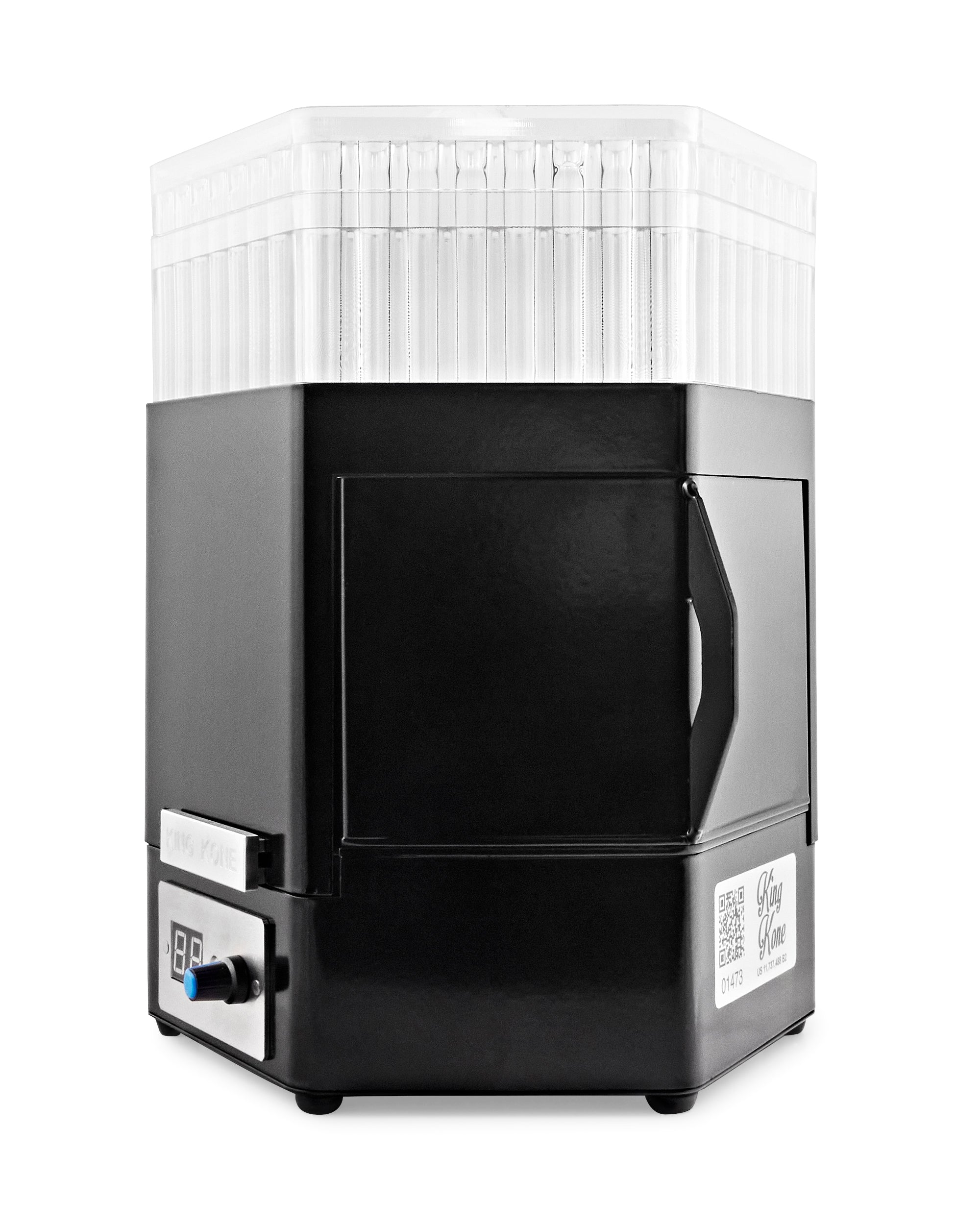 KING KONE | Black Steel Vibration Pre-Rolled Cone Filling Machine V2 for 84/98/109mm | Fill 169 Cones in 3 Minutes