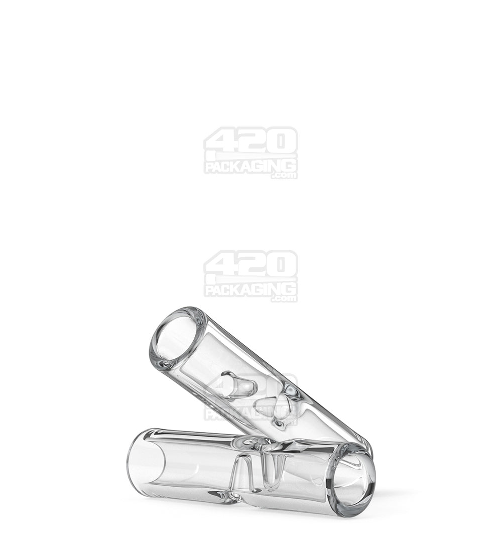 Glass Filter Tips Notched | 9mm - Clear - 175 Count