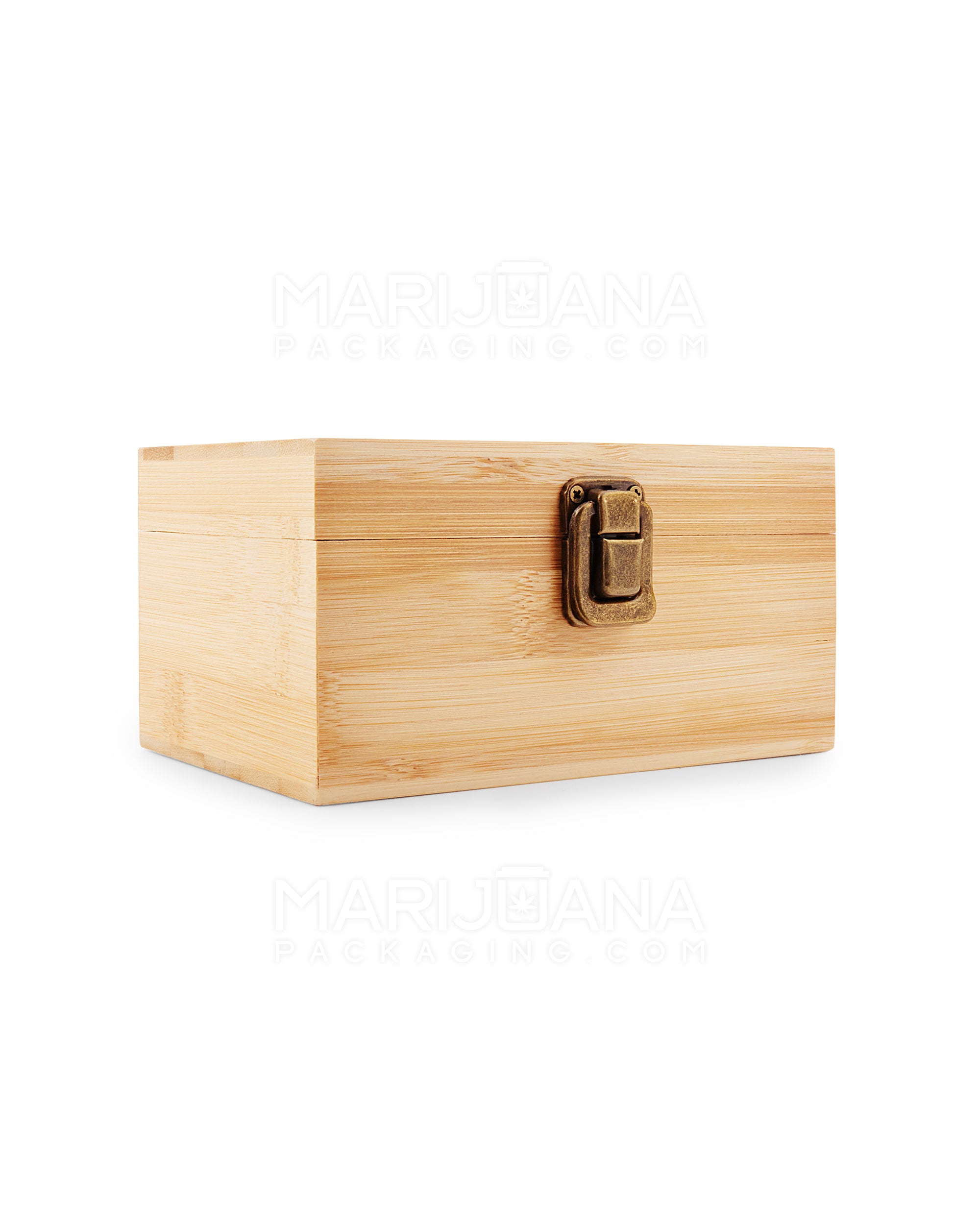 Mushroom Wizard Wooden Latch Lock Stash Box w/ Accessories | 152mm - Wood - 5