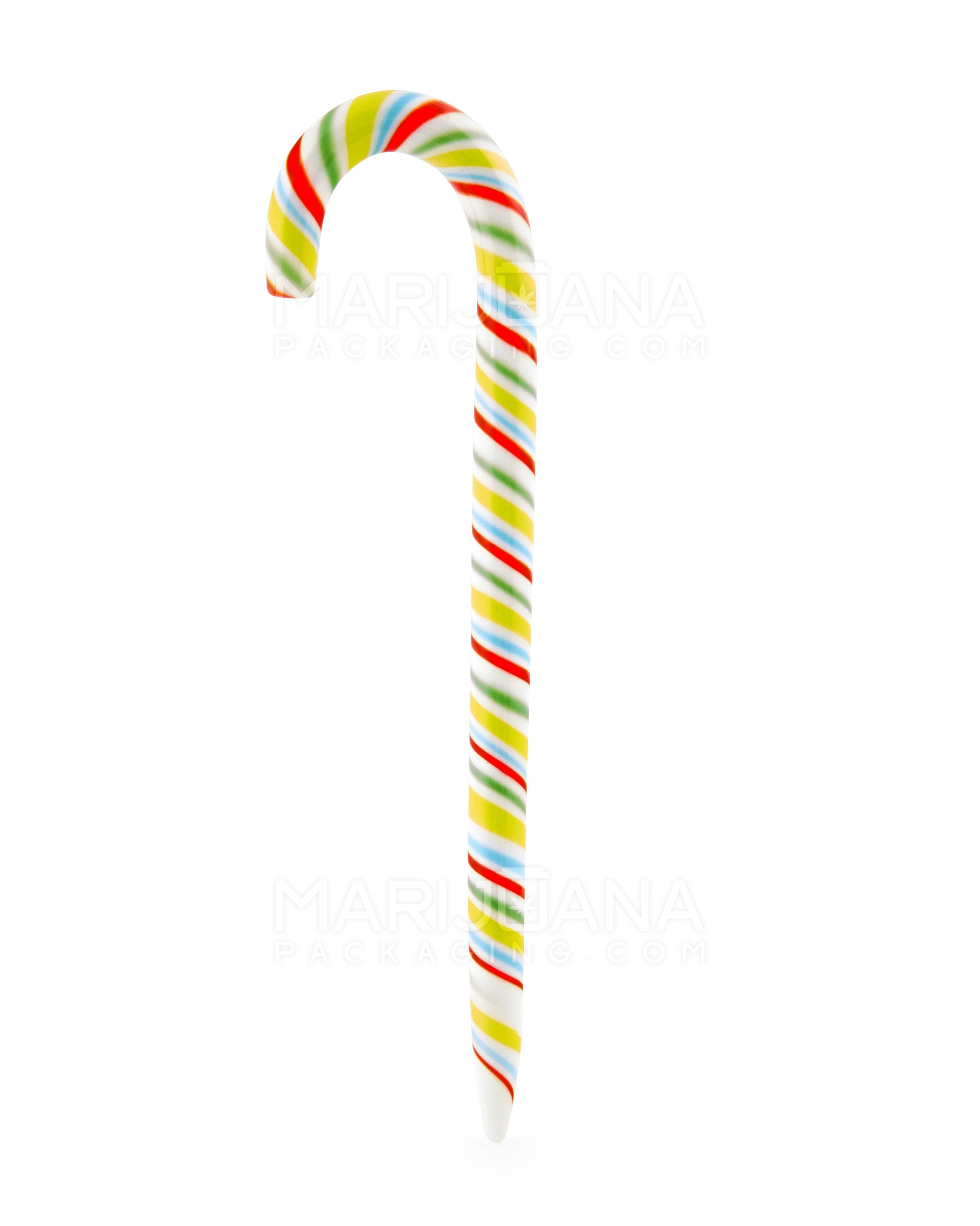 Candy Cane Dabber Tool | 5in Long - Glass - Assorted