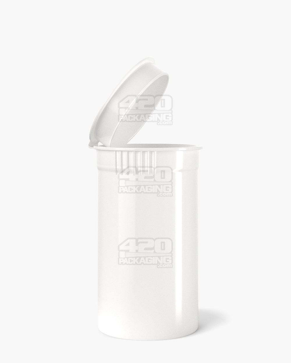 POLLEN GEAR | Child Resistant KSC Opaque White Pop Top Bottles | 19dr - 3.5g - 416 Count