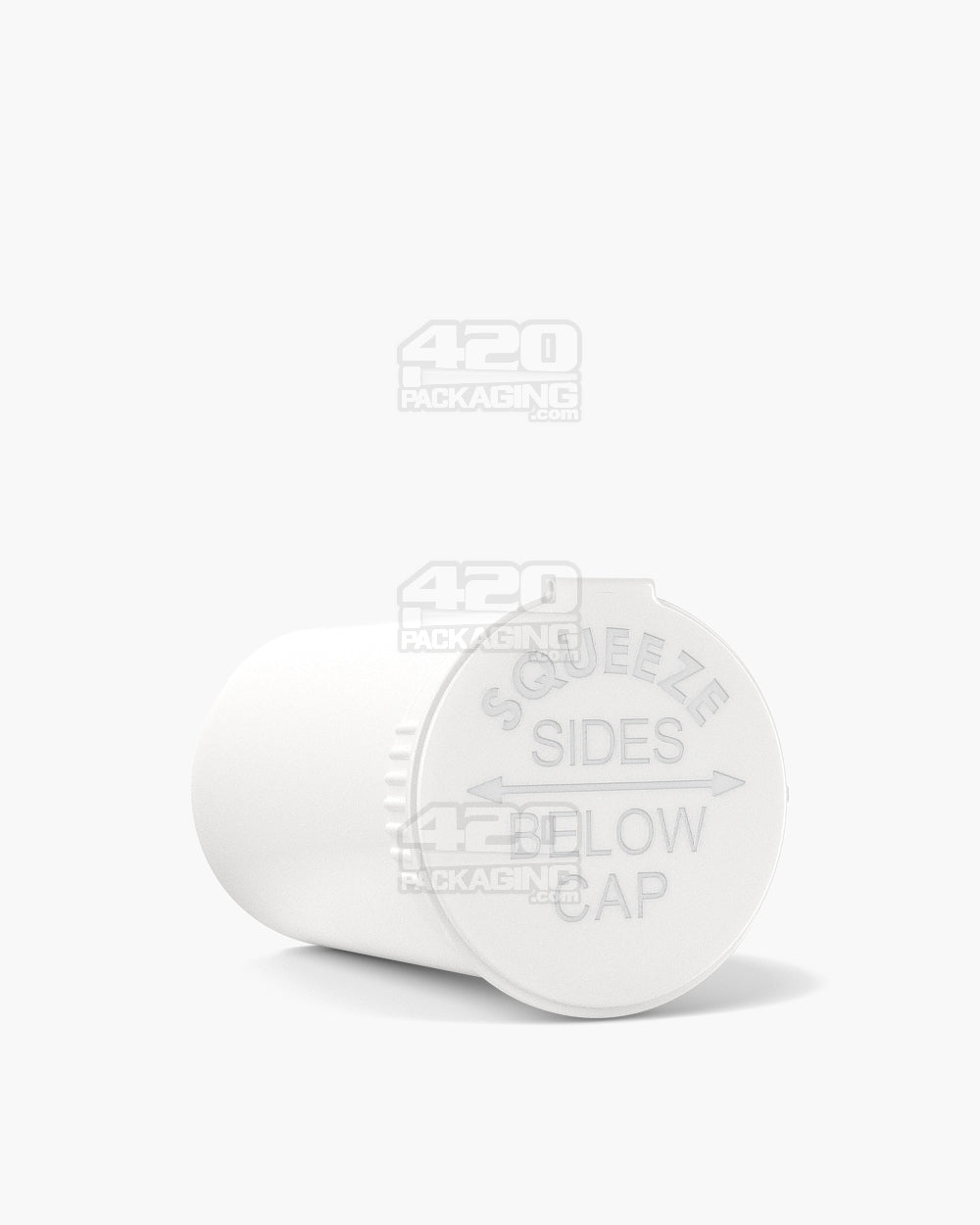 POLLEN GEAR | Child Resistant KSC Opaque White Pop Top Bottles | 19dr - 3.5g - 416 Count