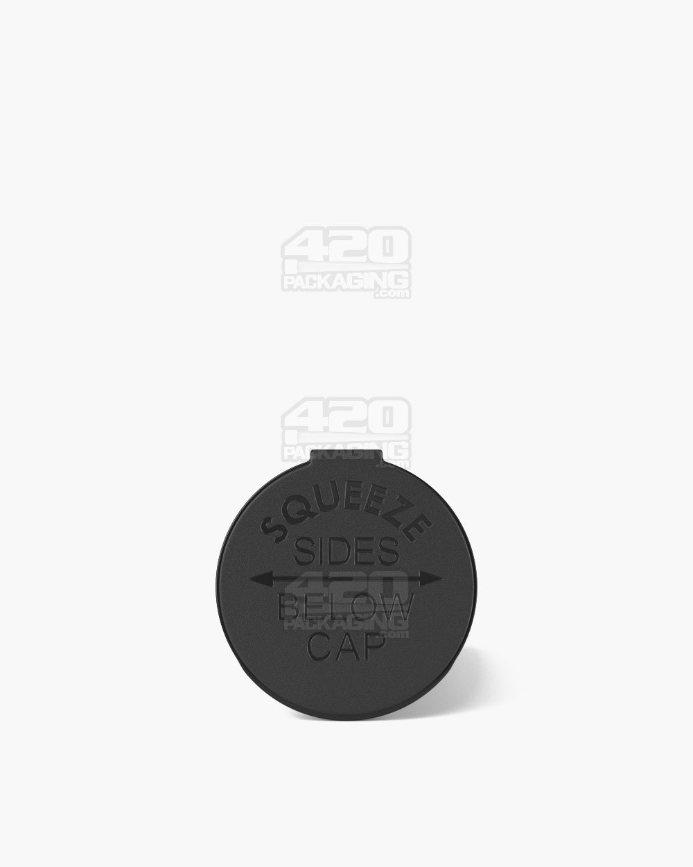 POLLEN GEAR | Child Resistant Opaque Black Pop Top Bottles | 60dr - 14g - 128 Count