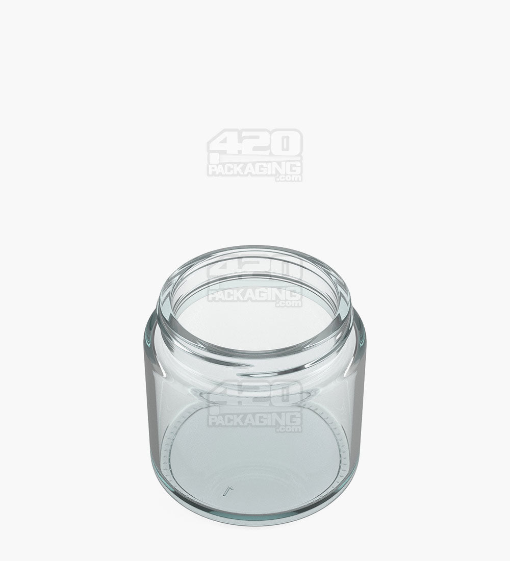 POLLEN GEAR | Kolossus Straight Sided Clear Glass Jars | 66mm - 6.4oz - 60 Count