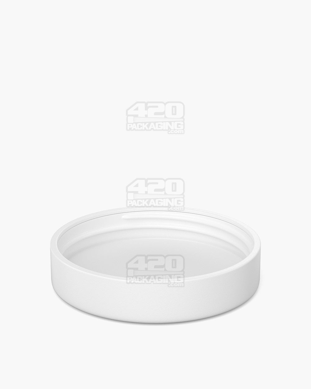 POLLEN GEAR | Child Resistant Kolossus Push Down & Turn Plastic Caps w/ PE Foam Liner | 66mm - Matte White - 360 Count