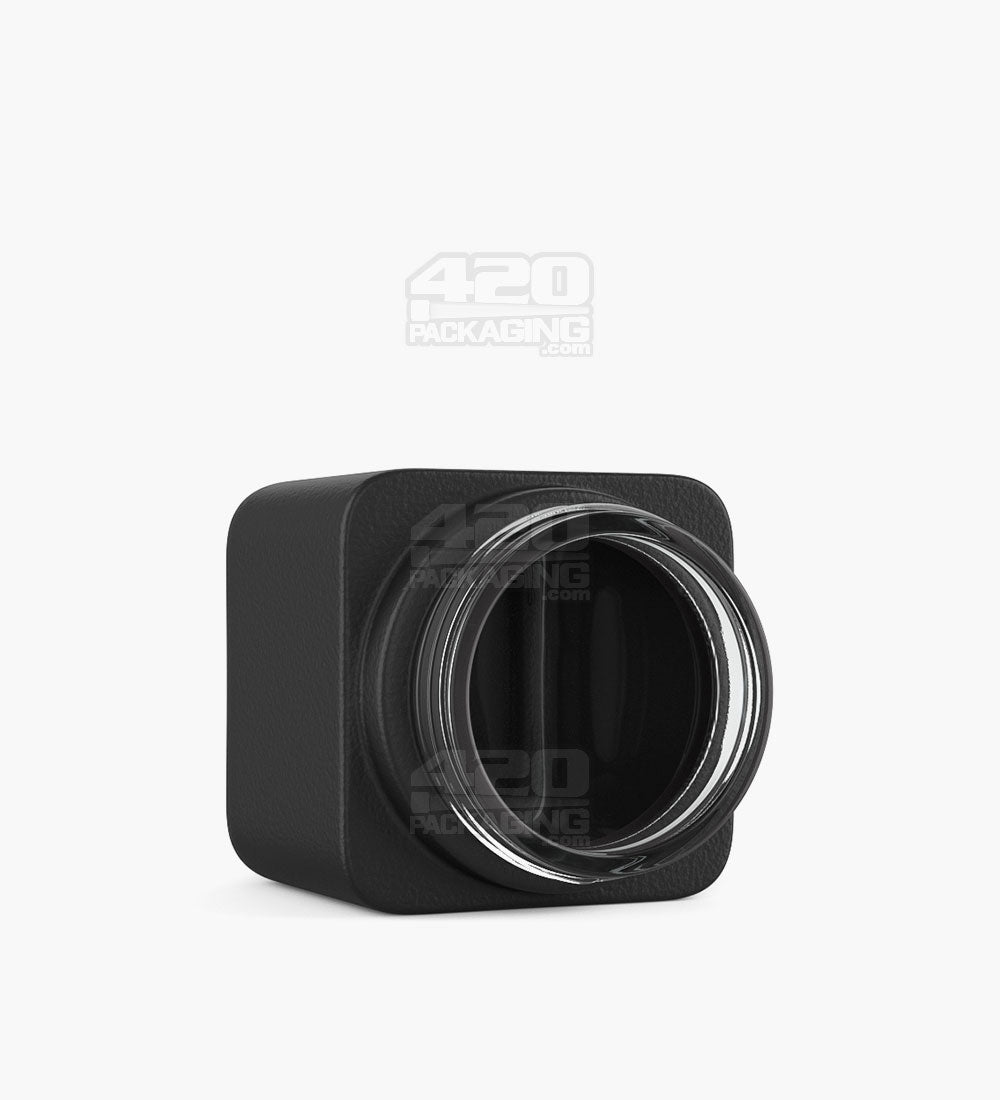 Square Black Glass Jars | 46mm - 3oz - 80 Count