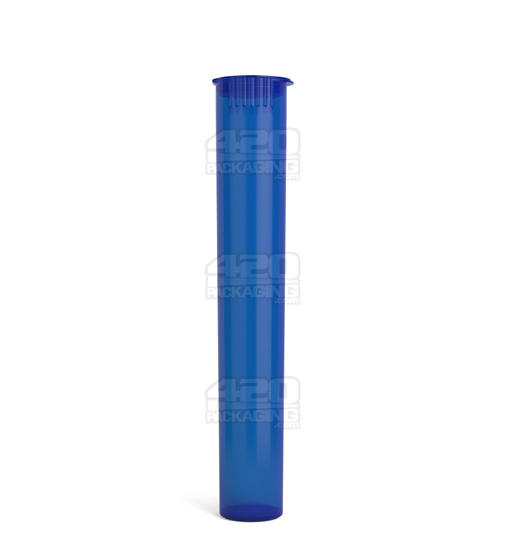Child Resistant | King Size Pop Top Translucent Plastic Pre-Roll PCR Tubes | 116mm - Blue - 1000 Count
