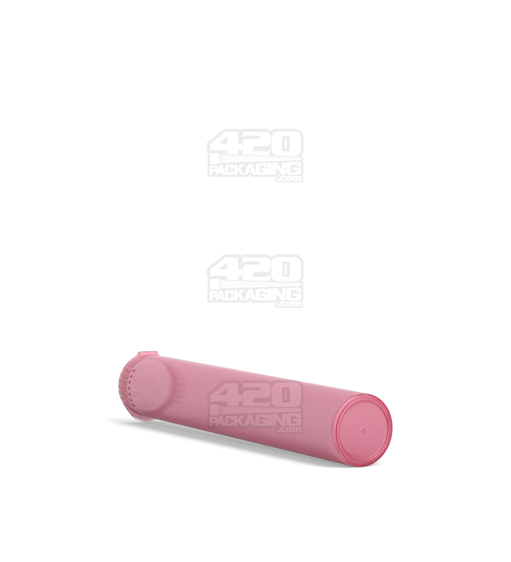 Child Resistant | King Size Pop Top Translucent Plastic Pre-Roll PCR Tubes | 116mm - Pink - 1000 Count