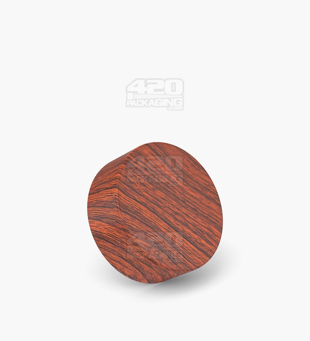 38mm Smooth Push and Turn Child Resistant Plastic Caps With Foam Liner - Redwood - 320/Box - 1