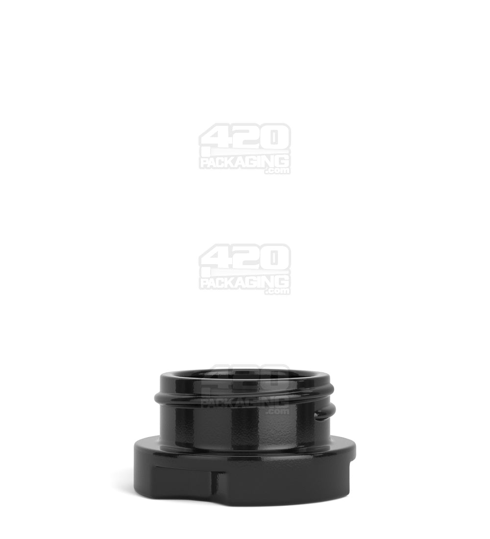 GROW PACK SUPPLY | Child Resistant Black Glass GPS Easy-Grip Concentrate Containers and Glossy White Cap | 28mm - 9mL - 320 Count