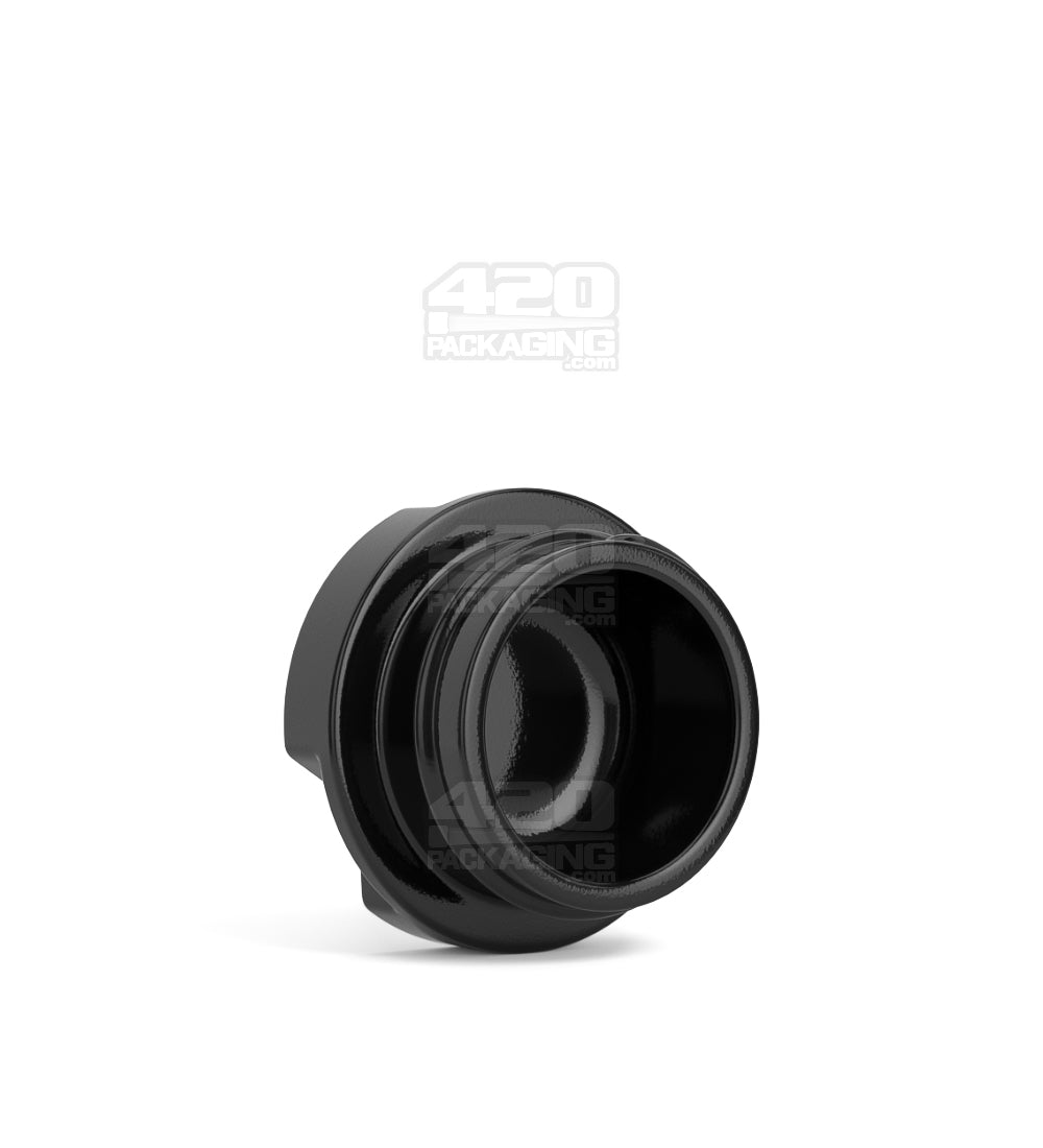 GROW PACK SUPPLY | Child Resistant Black Glass GPS Easy-Grip Concentrate Containers and Glossy White Cap | 28mm - 9mL - 320 Count