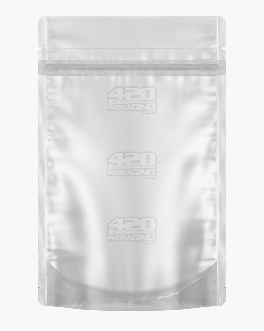 Tamper Evident | Matte Black Vista PCR Mylar Bags (Tear Notch) | 6in x 9.3in - 28g - 1000 Count