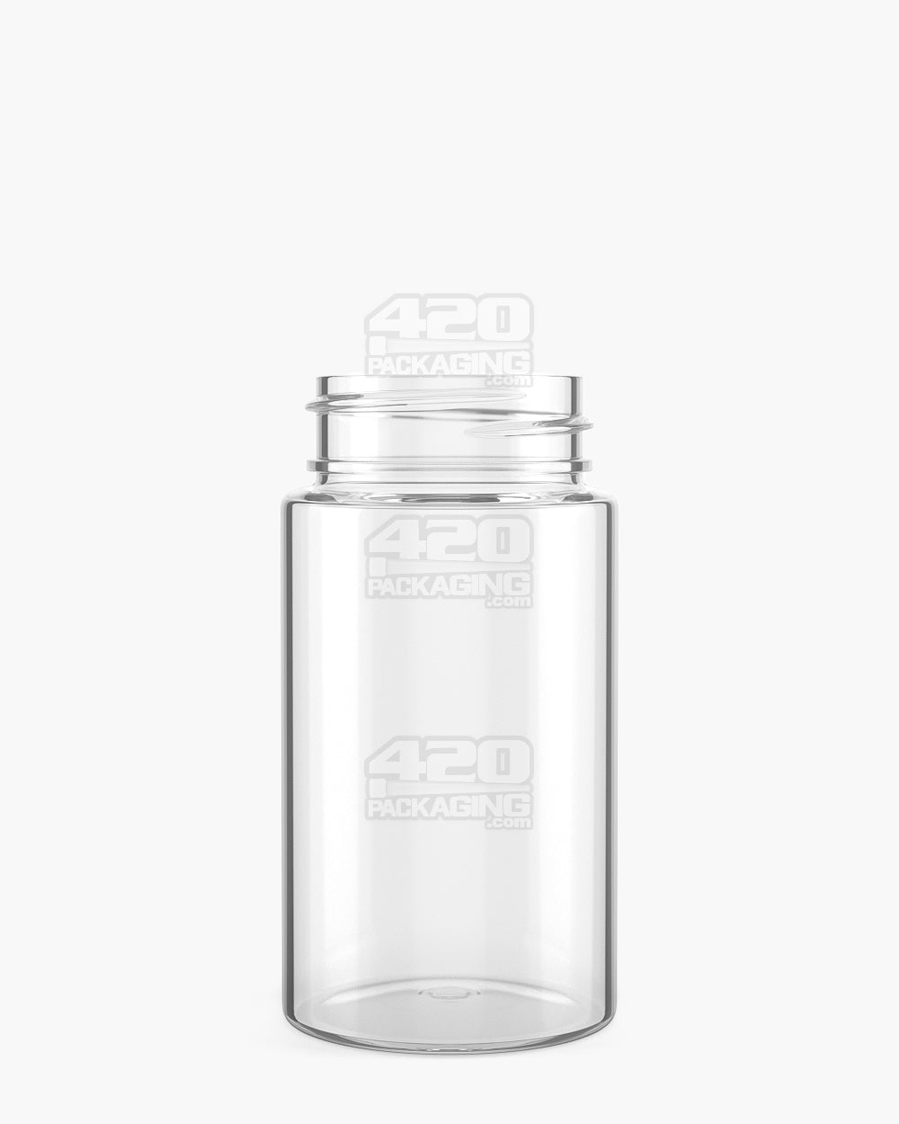 Wide Mouth Straight Sided Clear Plastic PCR Jars for Pre-Rolls | 38mm - 2oz - 180 Count