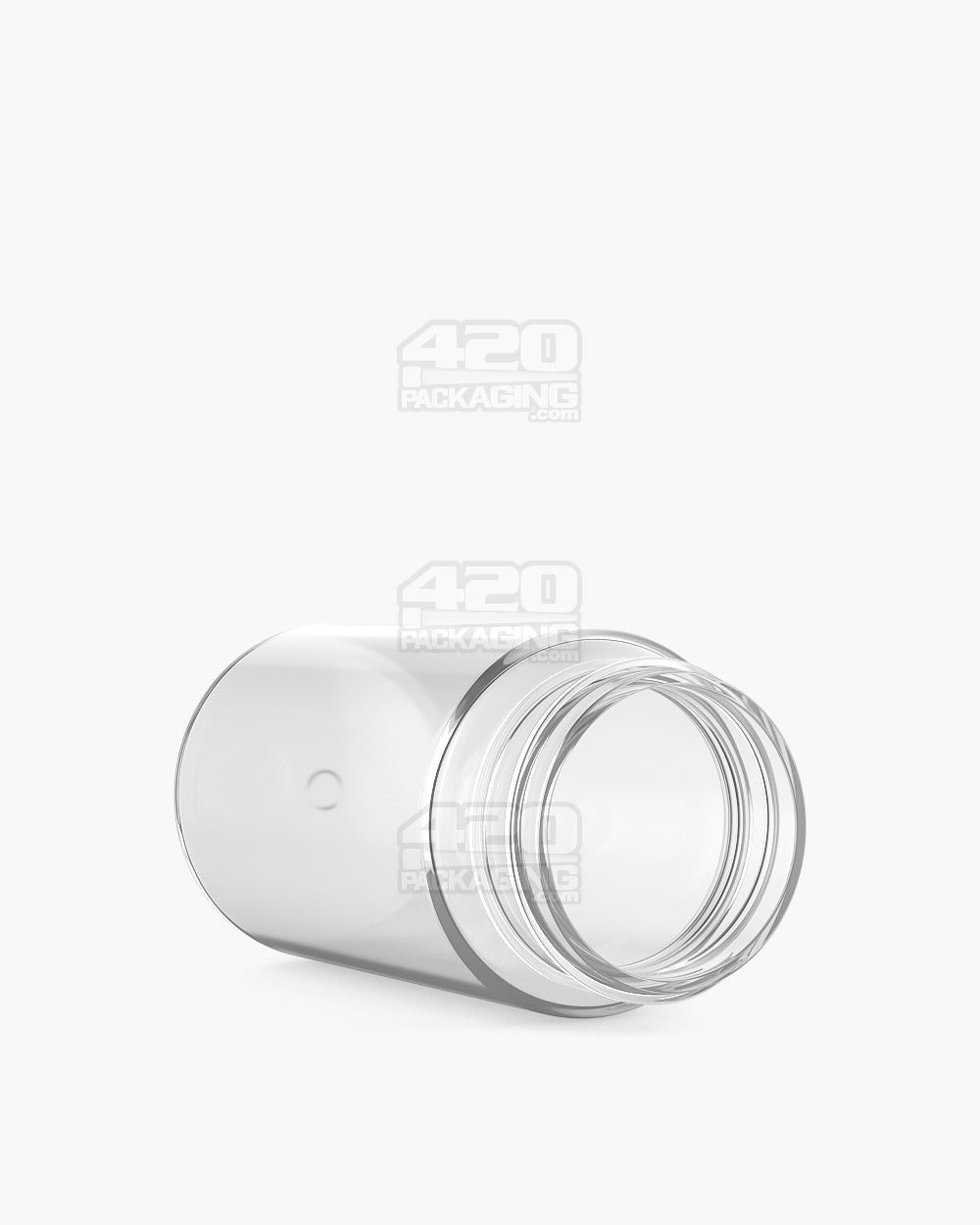 Wide Mouth Straight Sided Clear Plastic PCR Jars for Pre-Rolls | 38mm - 2oz - 180 Count