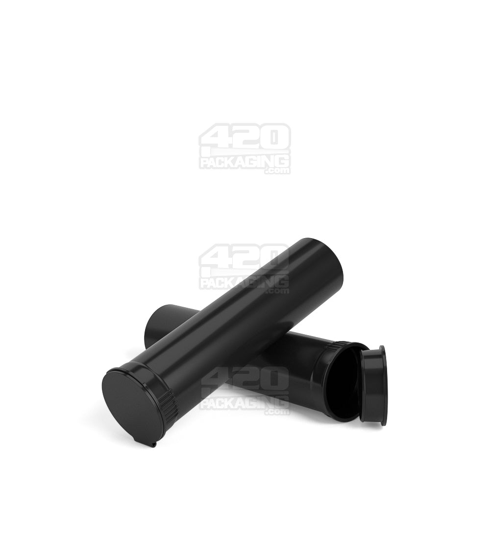 Child Resistant | Pop Top Opaque Plastic Pre-Roll BiTubes | 88mm - Black - 1000 Count
