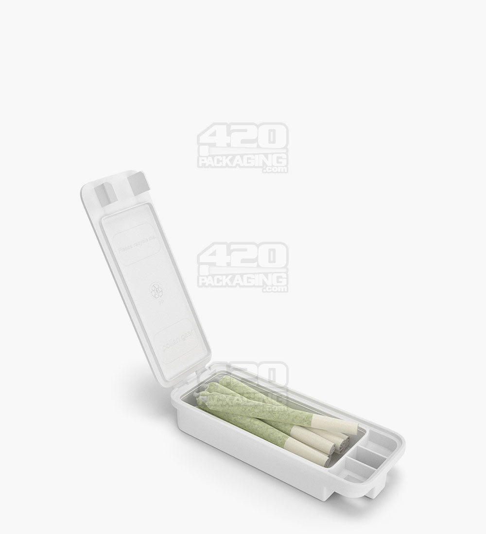 POLLEN GEAR | Child Resistant SnapTech Pre-Roll Case | Small - White Plastic - 450 Count