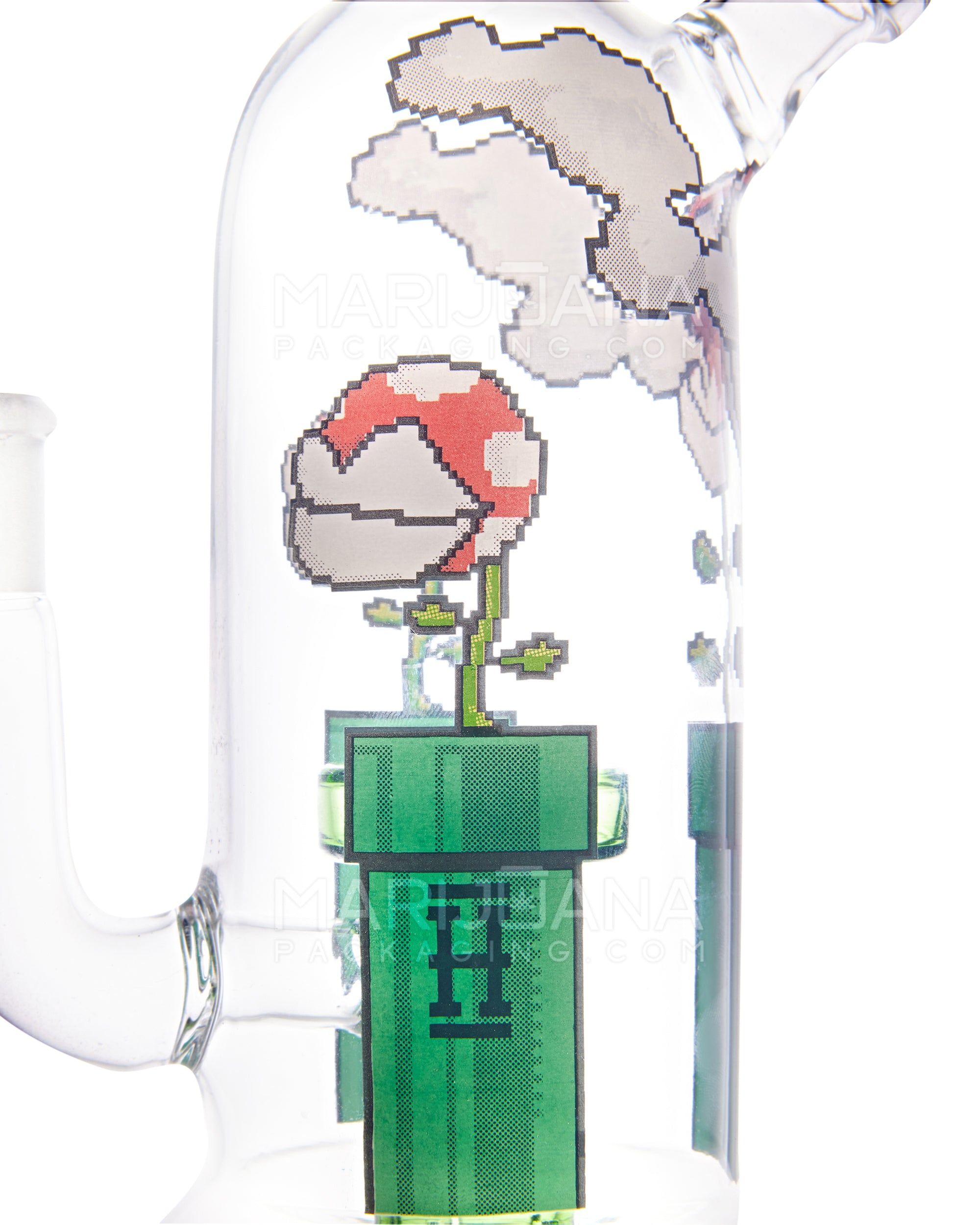 HEMPER | Gaming Flower Mini Water Pipe w/ Showerhead Percolator | 7in Tall - 14mm Bowl - Assorted - 4