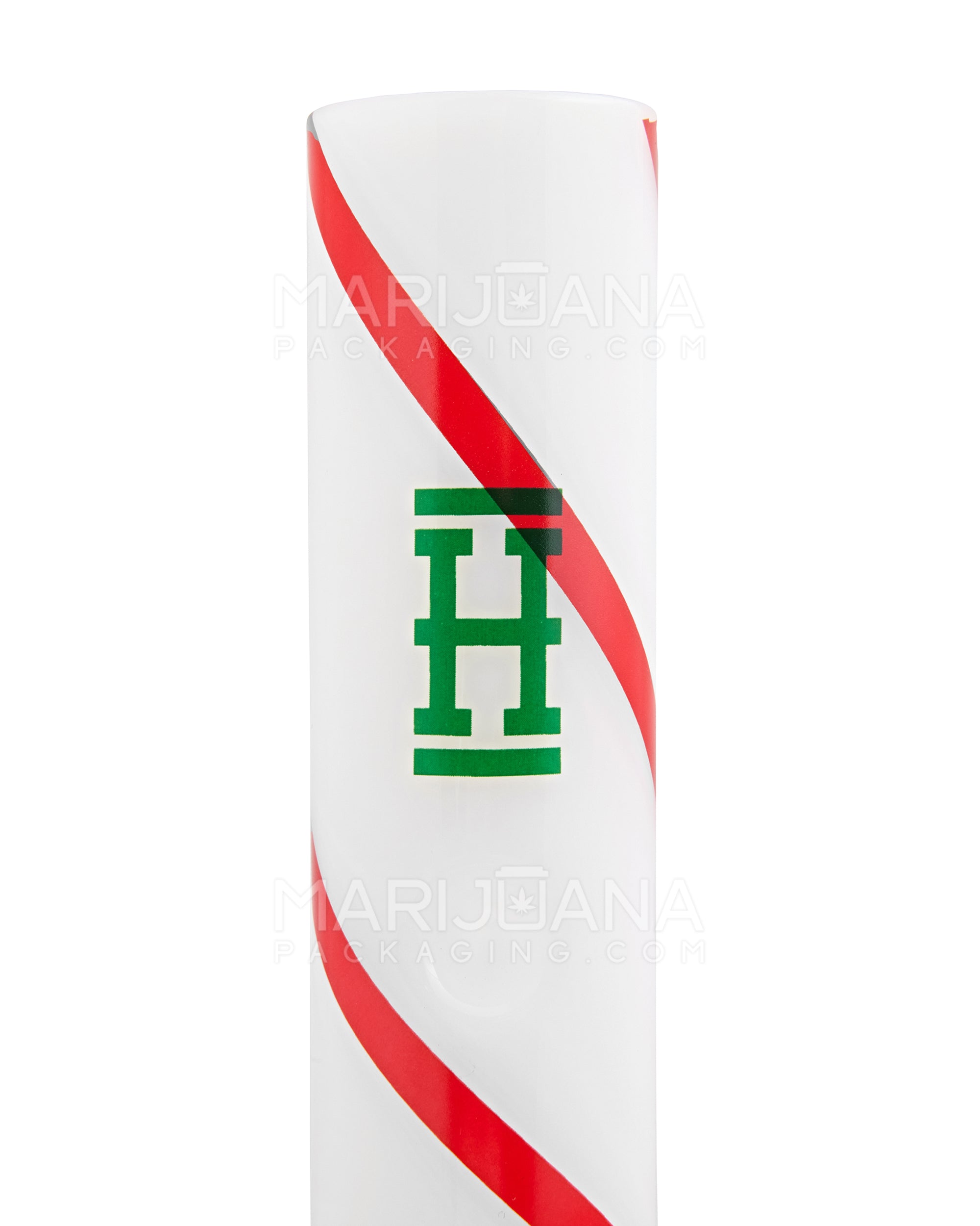 HEMPER | Candy Cane XL Glass Water Pipe | 10.5in Tall - 14mm Bowl - Assorted