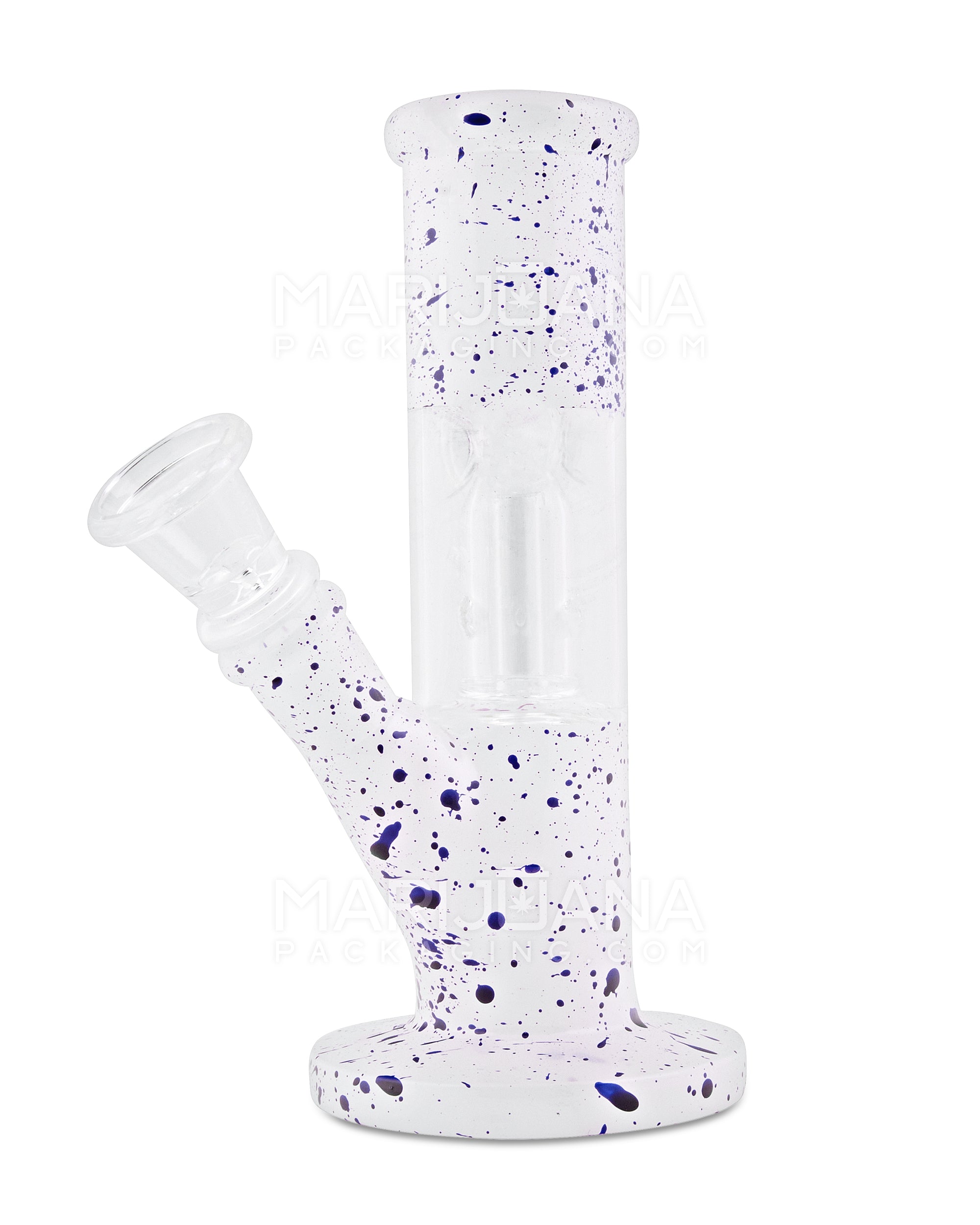 Splat Mini Straight Shooter Water Pipe | 6.5in Tall - 14mm Bowl - Assorted - 1