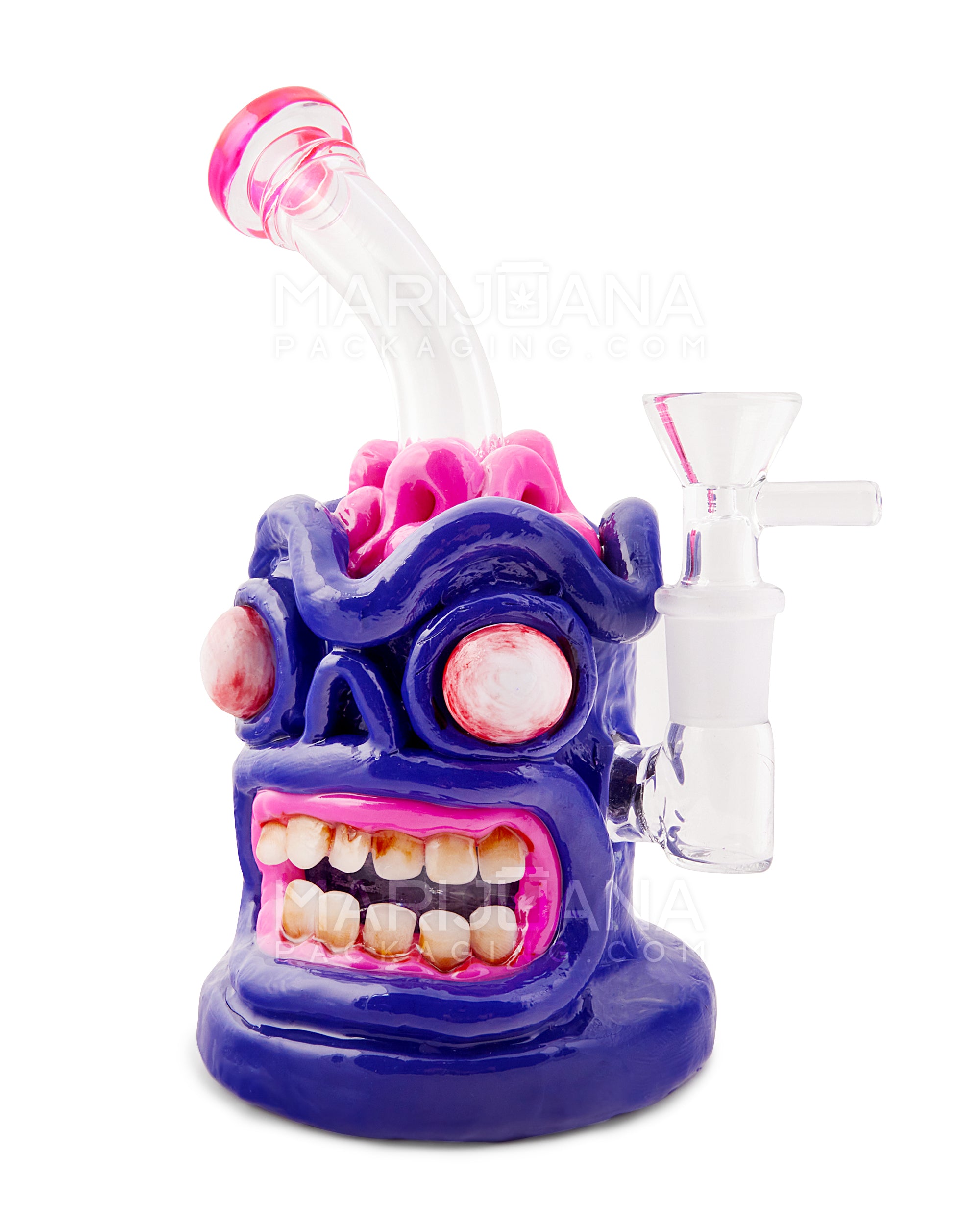 Monster Zombie Brain Water Pipe | 7in Tall - 14mm Bowl - Assorted