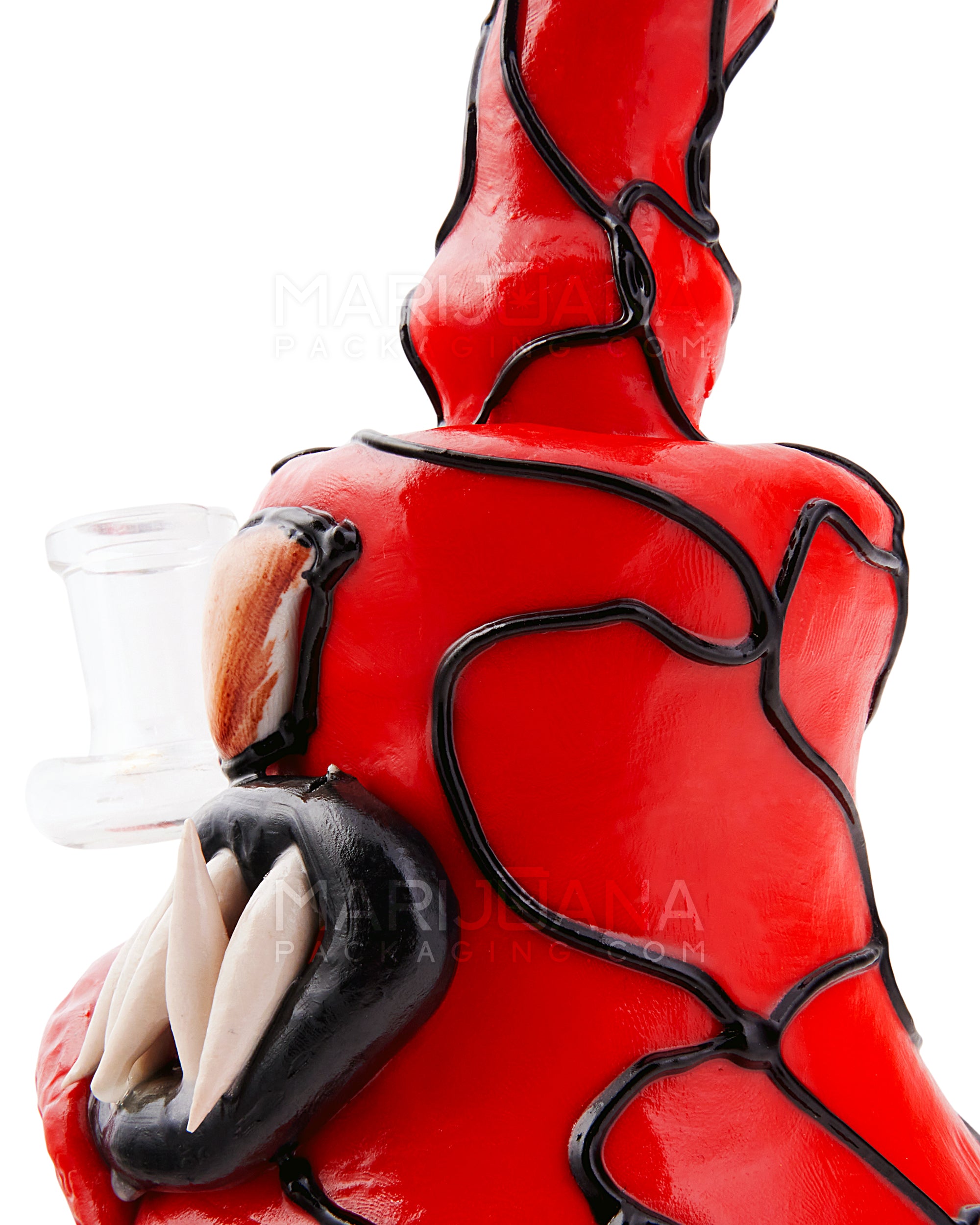 Monster Carnage w/ Tongue Water Pipe | 6.5in Tall - 14mm Bowl - Red - 5
