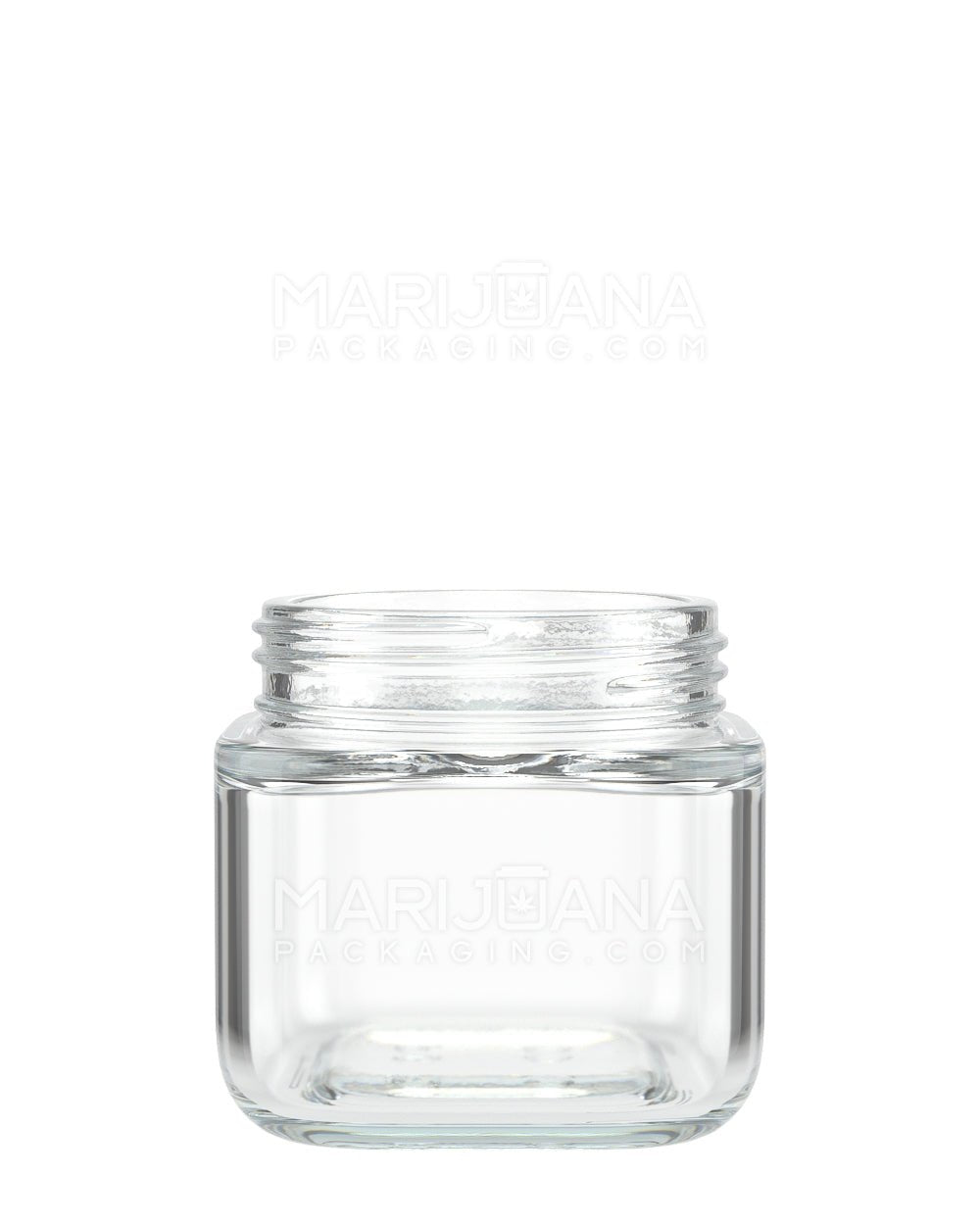 POLLEN GEAR SoftSquare Clear Glass Jar | 46mm - 3.75oz | Sample