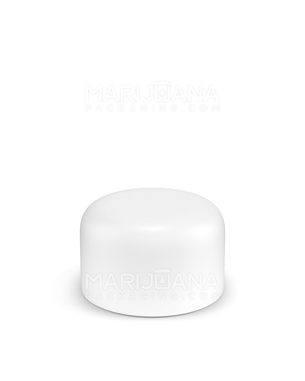 POLLEN GEAR | HiLine Child Resistant Smooth Push Down & Turn Plastic Dome Caps | 46mm - Matte White - 72 Count - 3