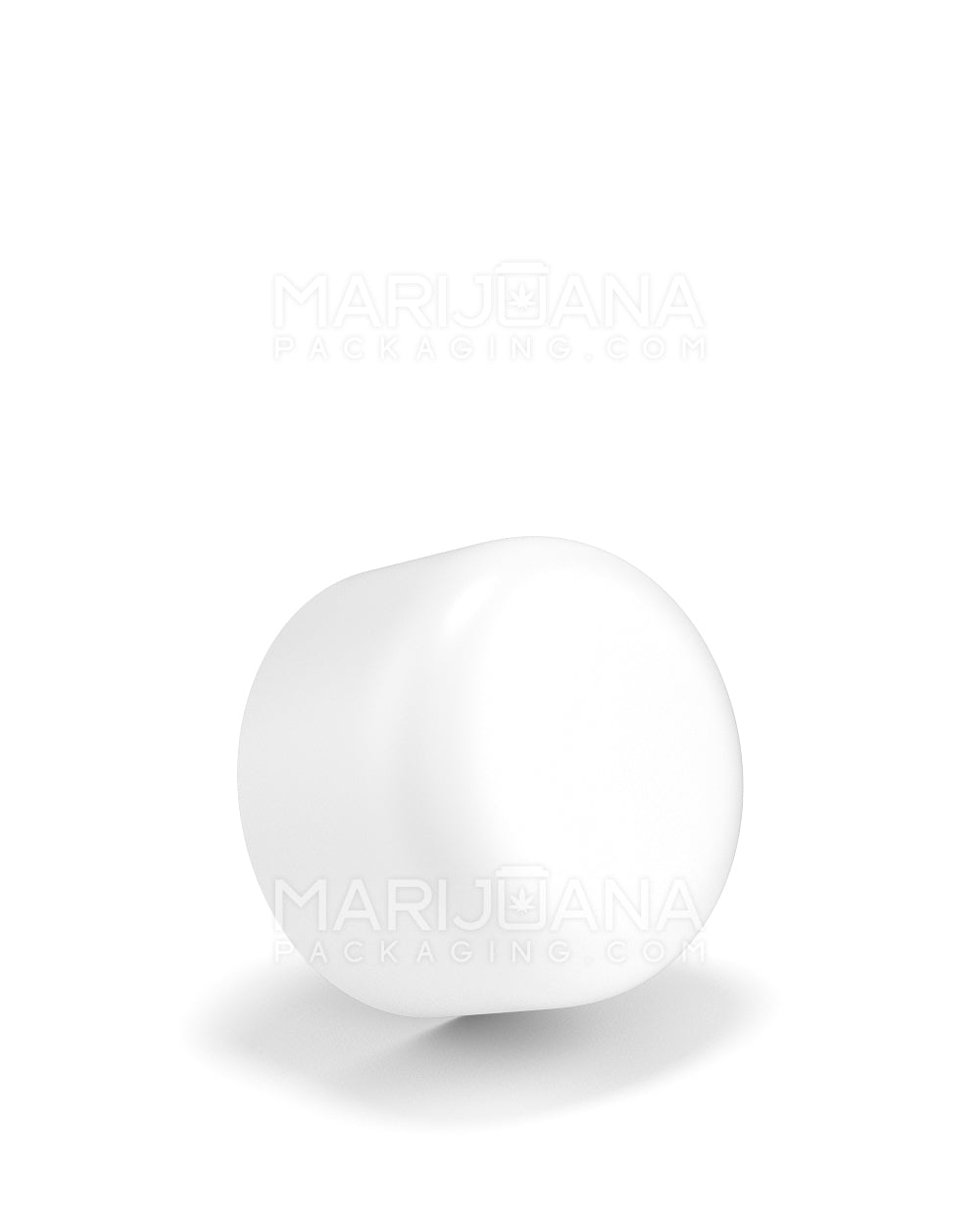 POLLEN GEAR HiLine Child Resistant Smooth Push Down & Turn Plastic Dome Caps | 52mm - Matte White | Sample