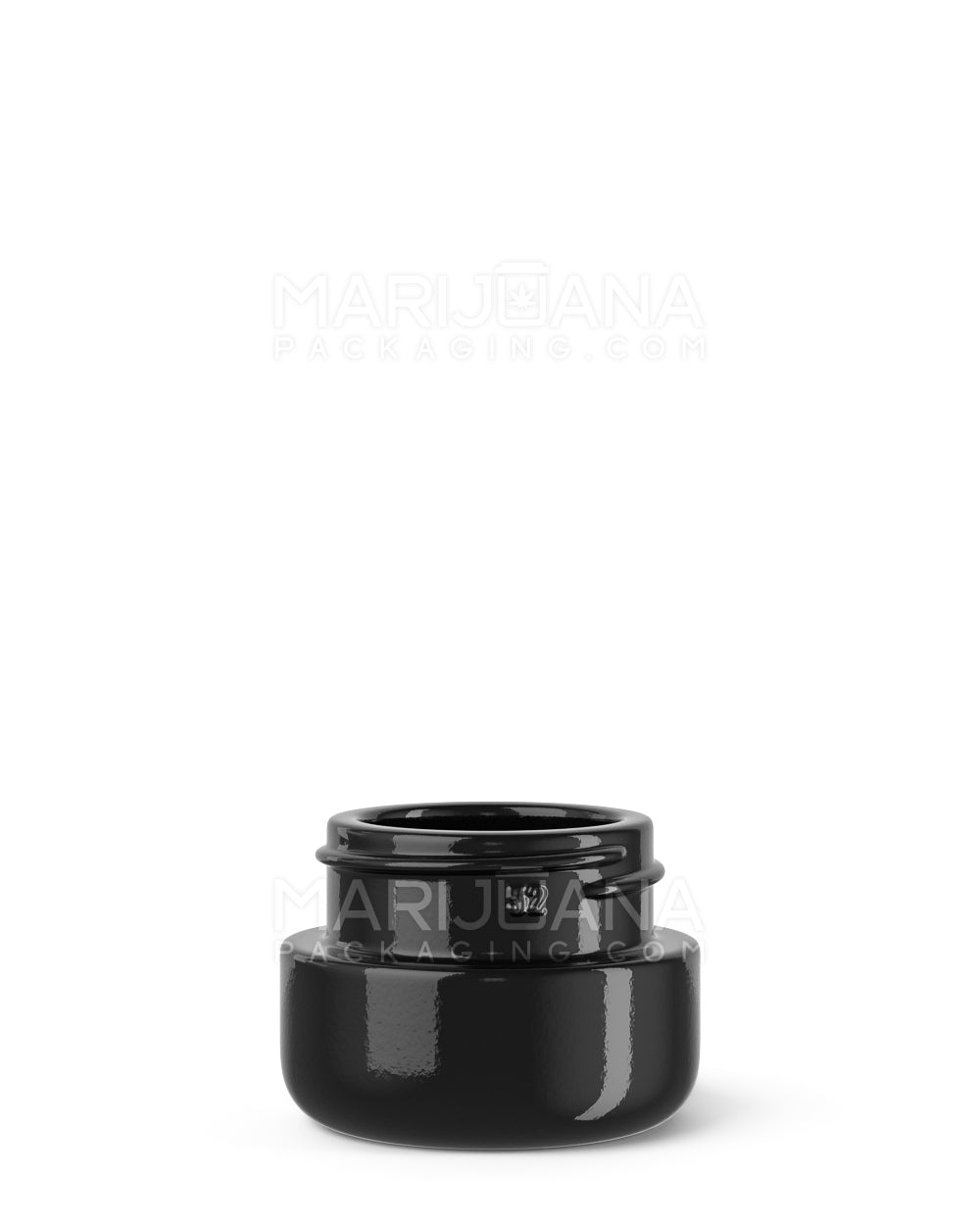 POLLEN GEAR | HiLine Glossy Black Glass Concentrate Containers | 28mm - 5mL - 308 Count