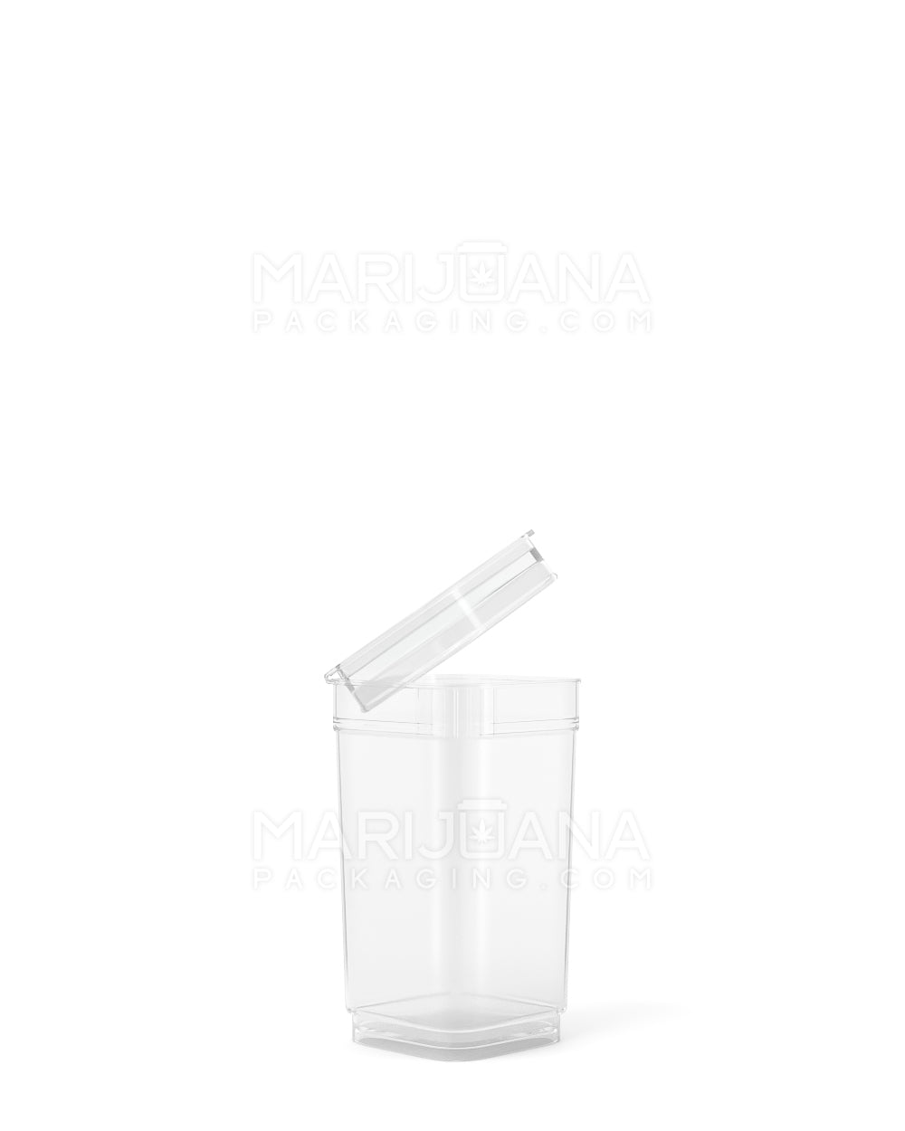 POLLEN GEAR | Child Resistant 100% Recyclable Transparent Clear Pop Box Pop Top Bottles | 13dr - 2.5g - 825 Count
