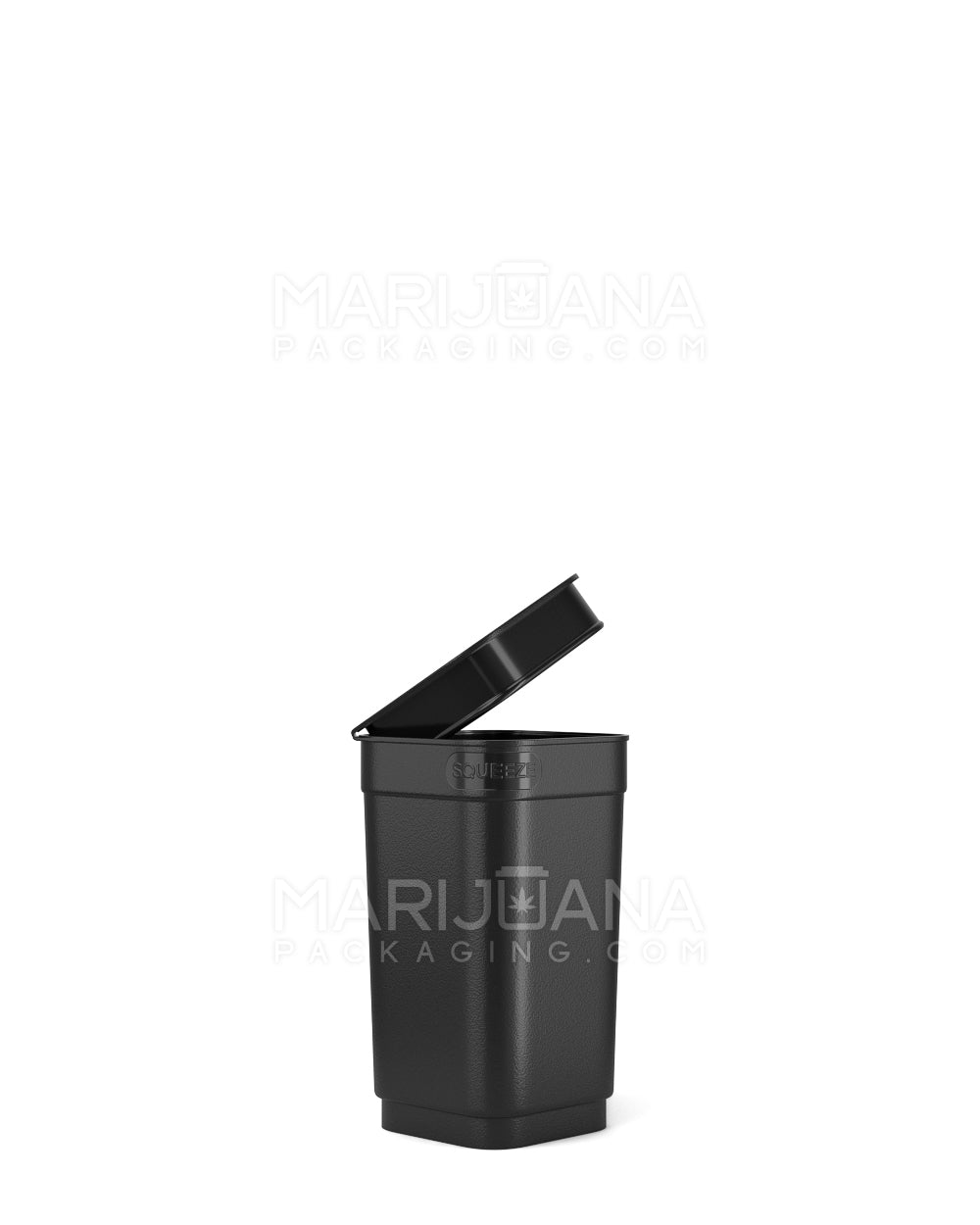 POLLEN GEAR | Child Resistant 100% Recyclable Opaque Black Pop Box Pop Top Bottles | 13dr - 2g - 825 Count