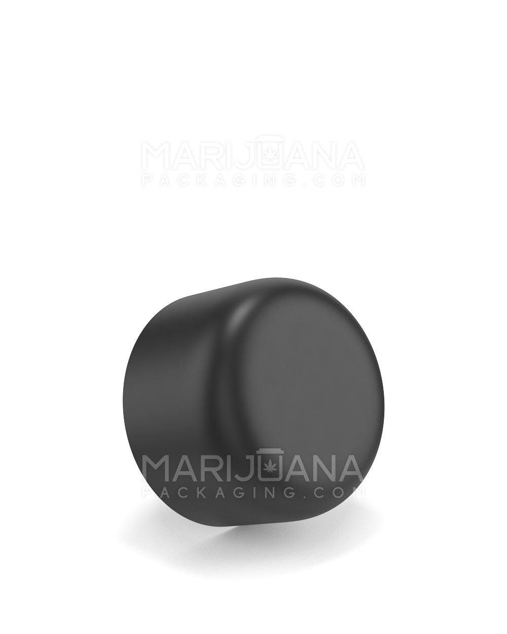 POLLEN GEAR Child Resistant Smooth Push Down & Turn Plastic Dome Caps w/ 3-Layer Liner | 52mm - Matte Black | Sample