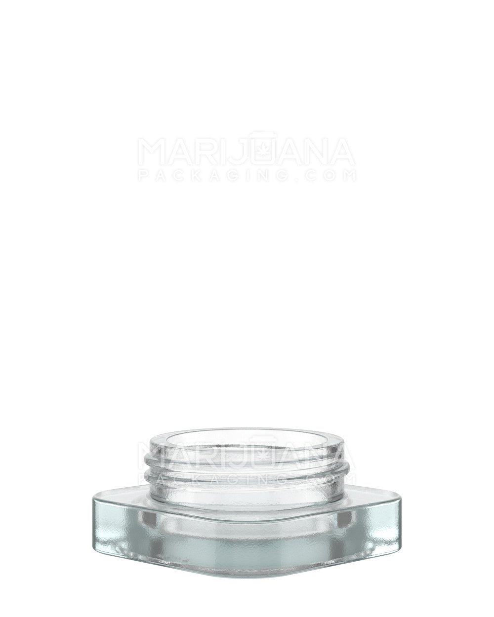 POLLEN GEAR SoftSquare Clear Glass Concentrate Containers | 38mm - 5mL | Sample