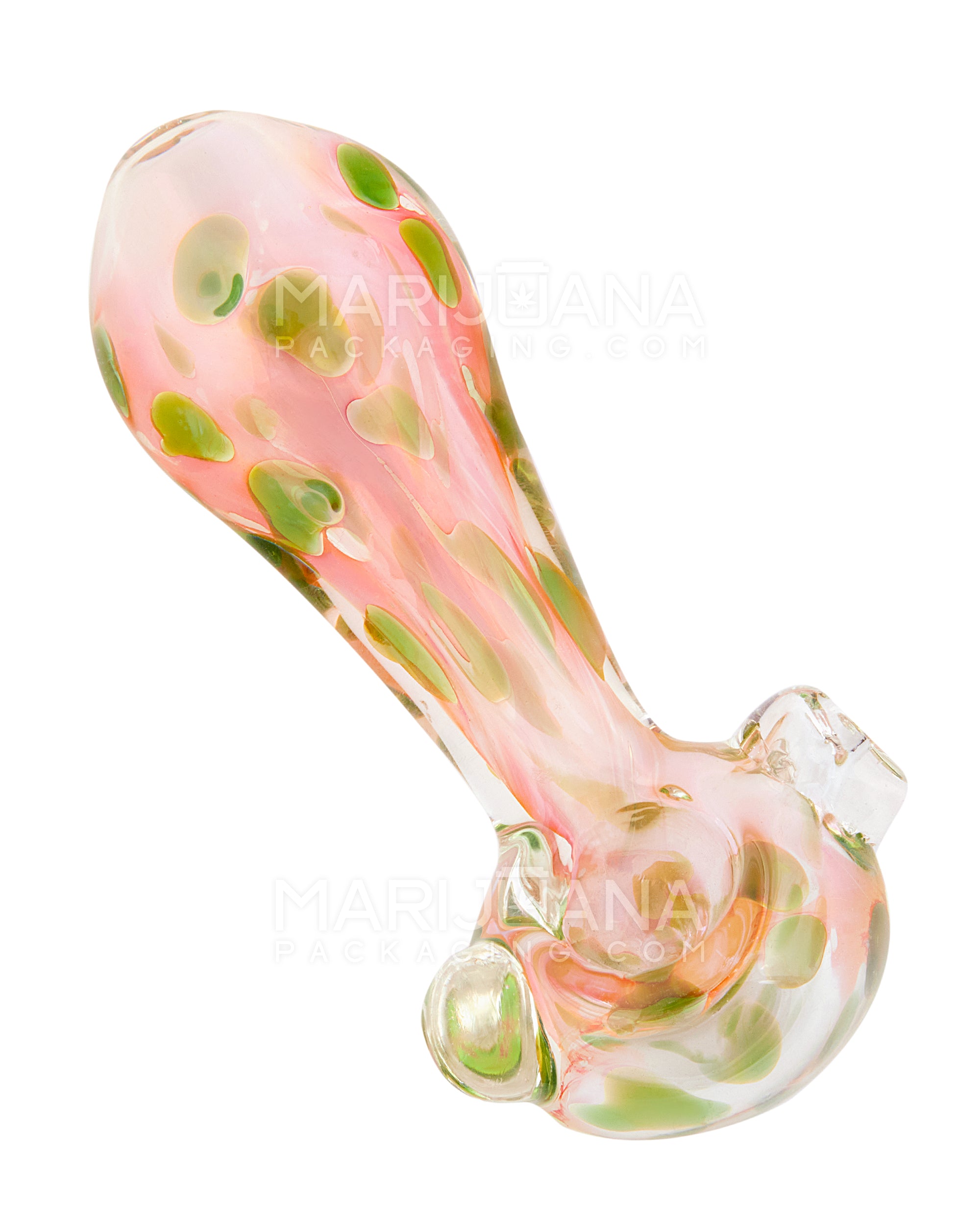 Random Style Artistic Glass Spoon Hand Pipe | 4.5in Long - Glass - Assorted - 11