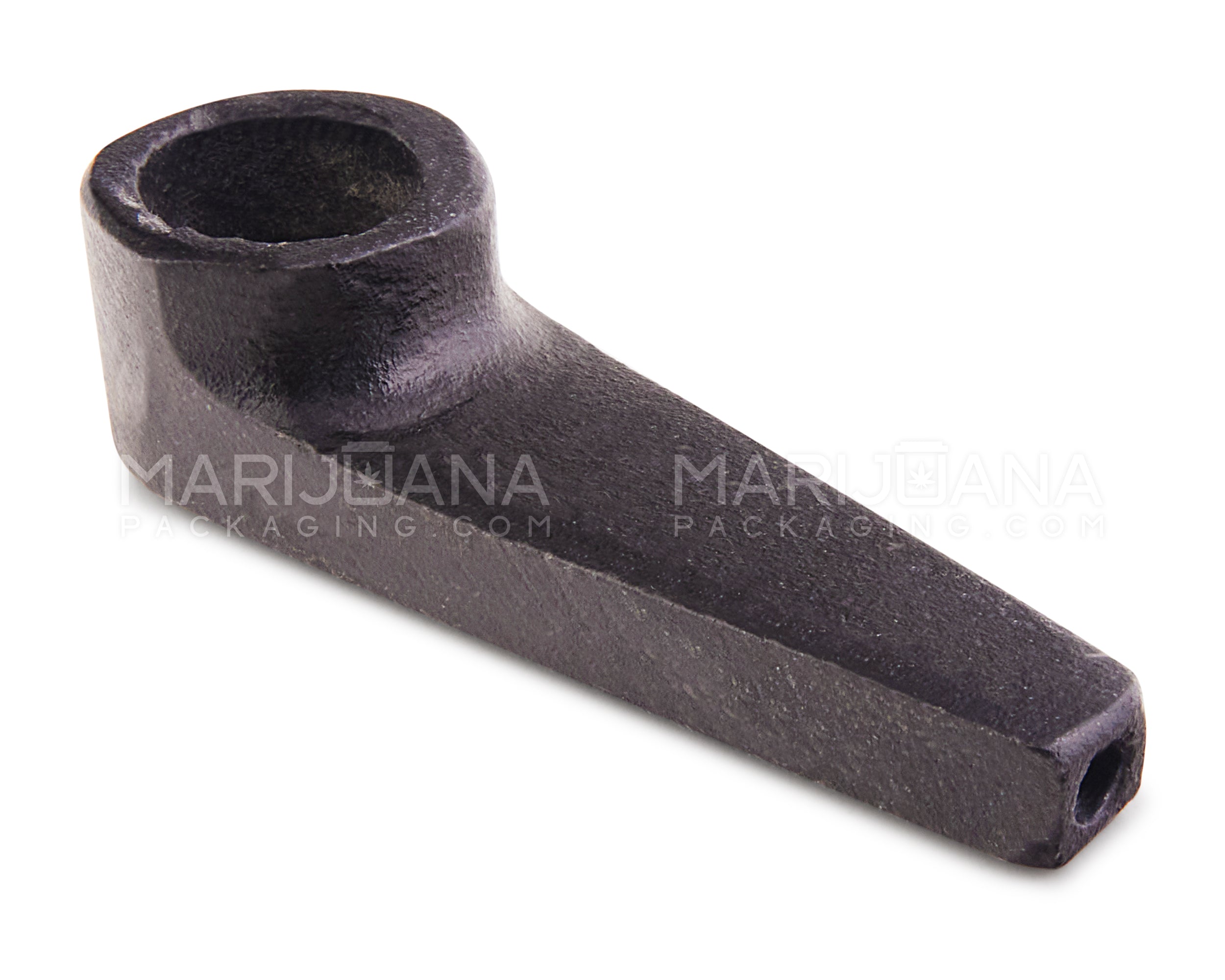 Small Marble Rectangle Spoon Hand Pipes | 2.25in Long - Marble Stone - Assorted