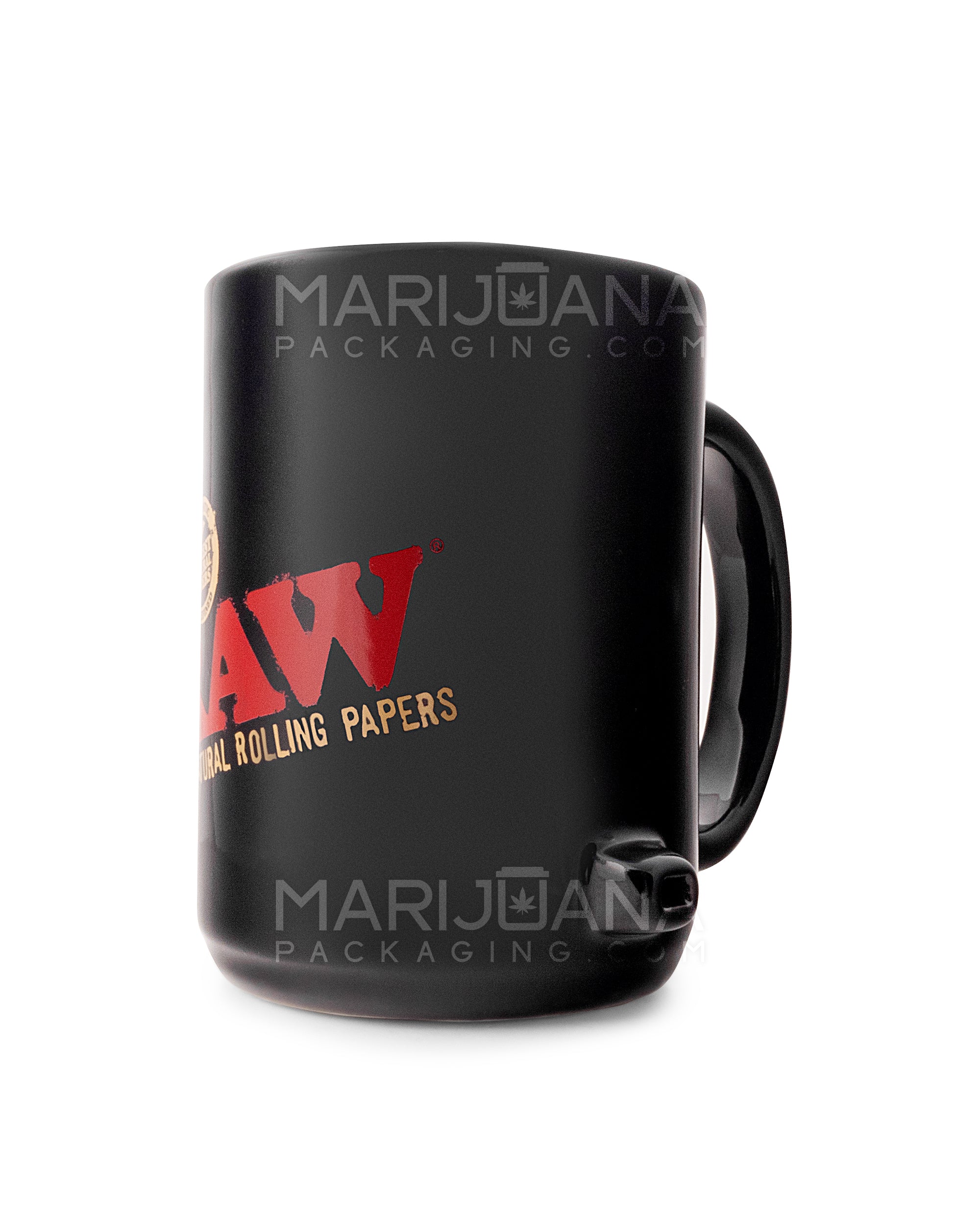 RAW | Wake Up & Bake Up Black Ceramic Cone Mug