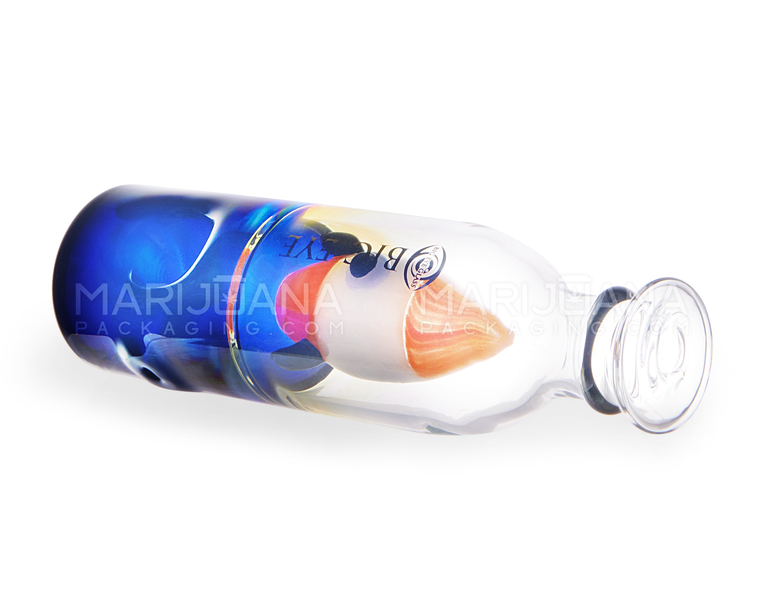 Carrot Top Bottle Rocket Thick Hand Pipe | 6in Long - Glass - Assorted