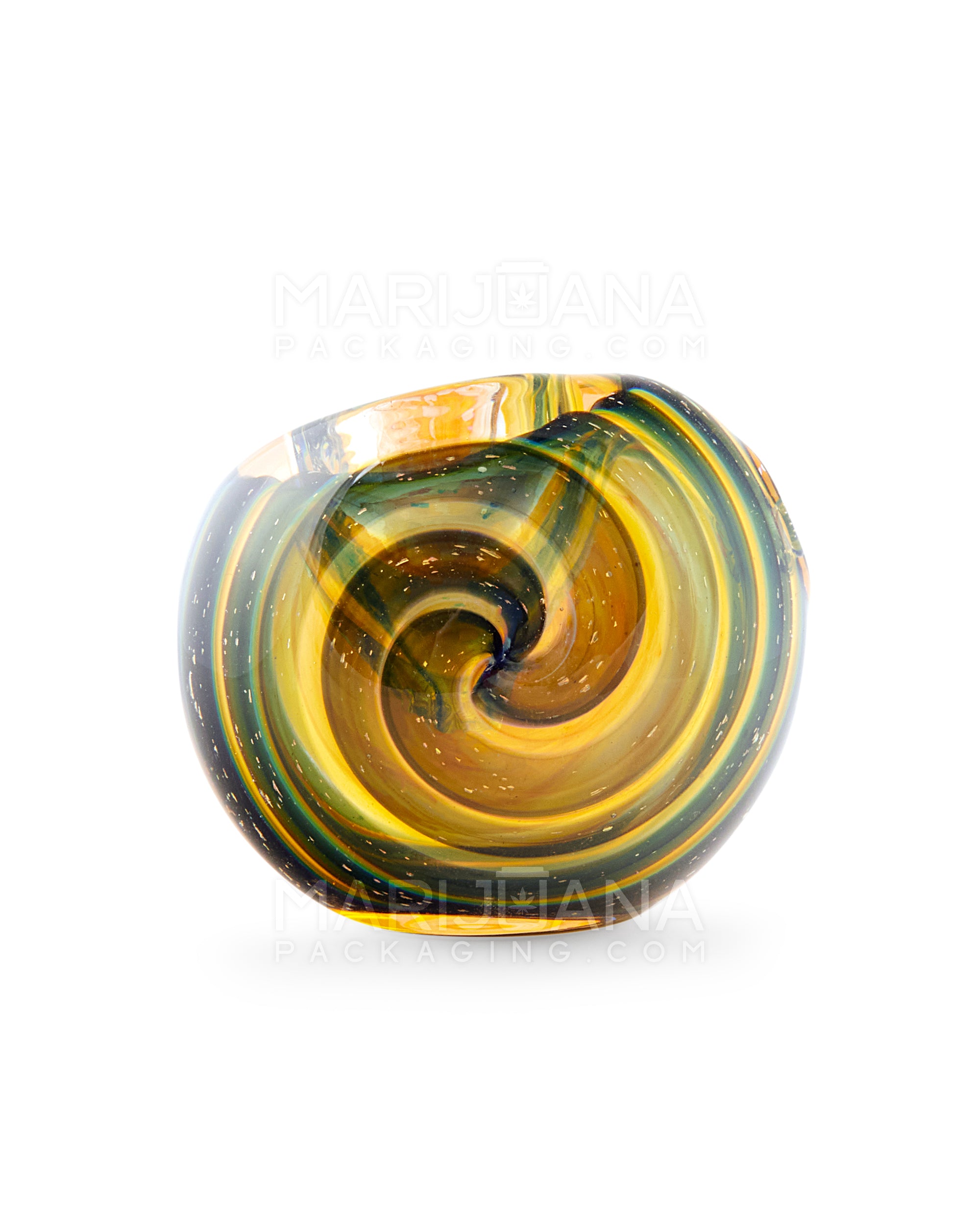 Fumed Spotted Galaxy Swirl Bowl Spoon Hand Pipe | 5in Long - Glass - Assorted - 7