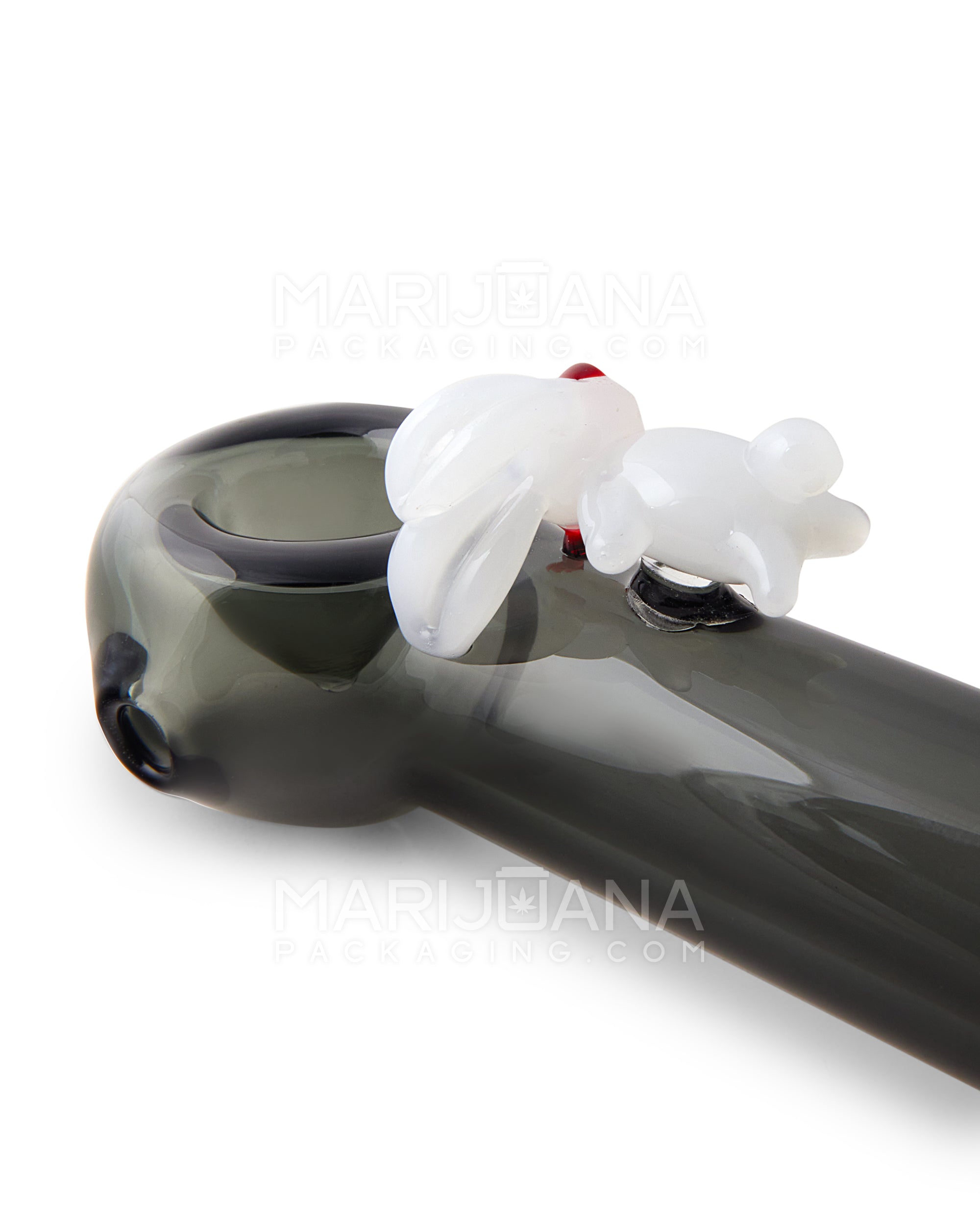 Color Bunny Spoon Hand Pipe | 5.5in Long - Glass - Assorted
