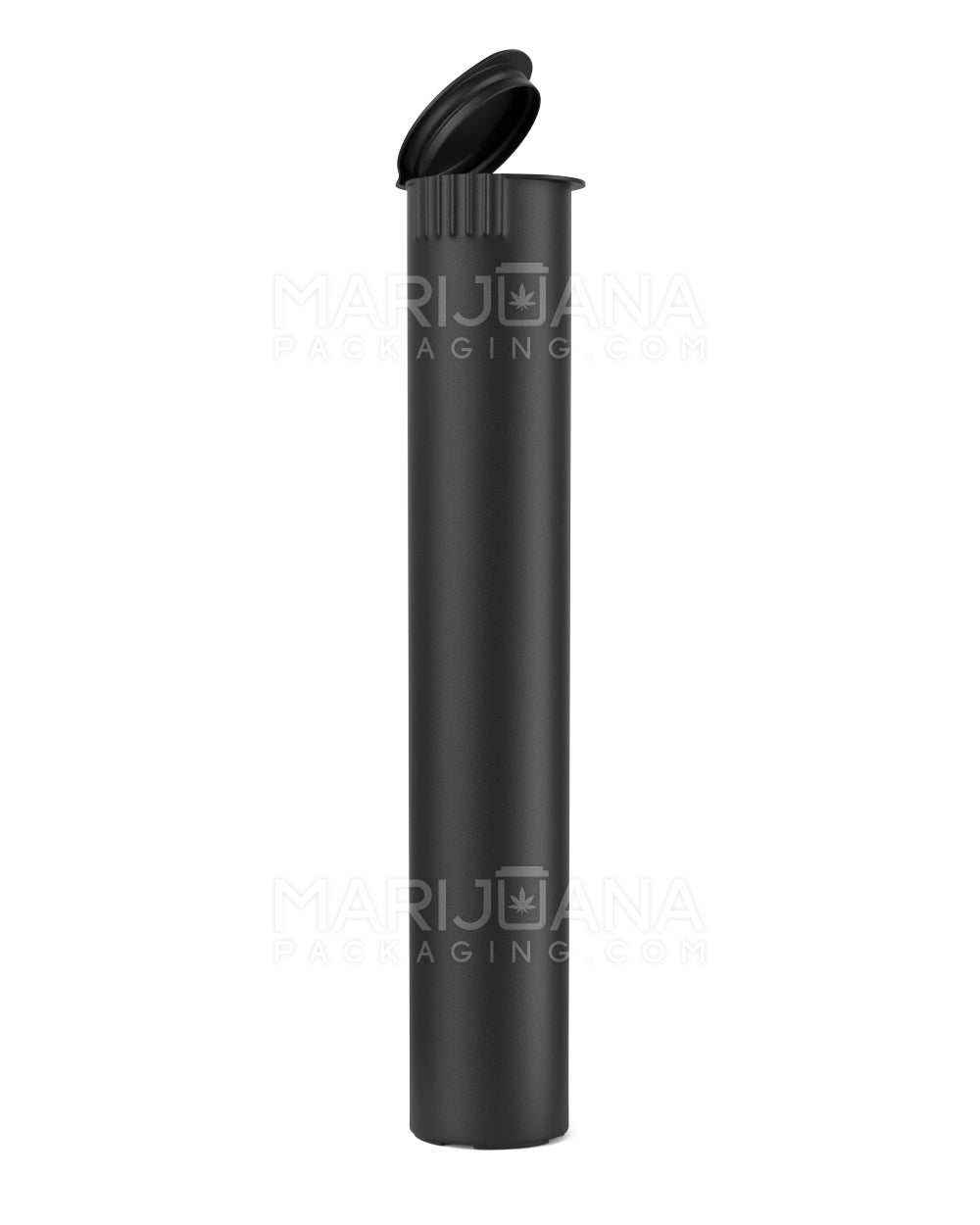 Child Resistant King Size Pop Top Opaque Plastic Pre-Roll Tubes | 116mm - Matte Black | Sample