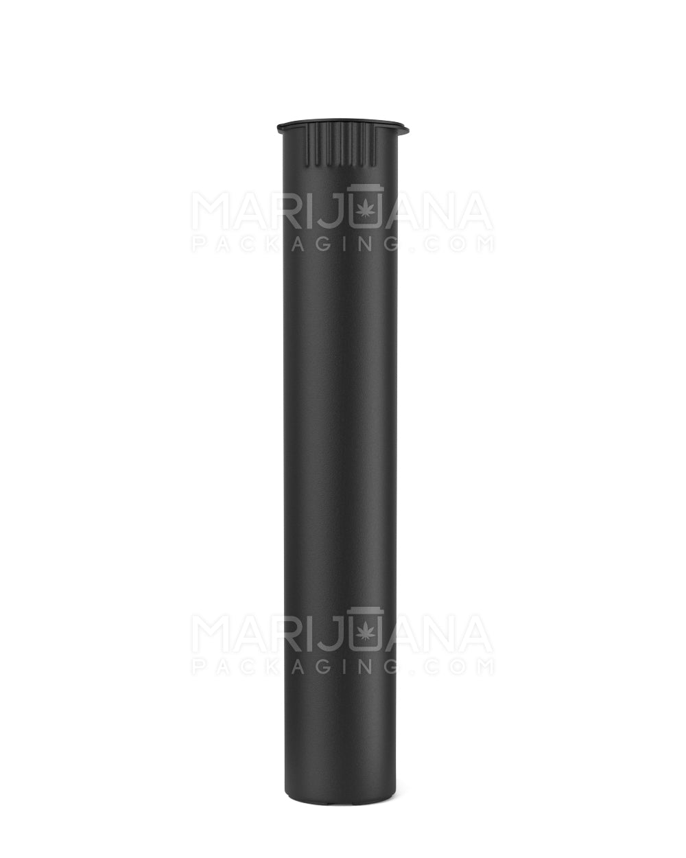Child Resistant | King Size Pop Top Opaque Plastic Pre-Roll Tubes | 116mm - Matte Black - 500 Count