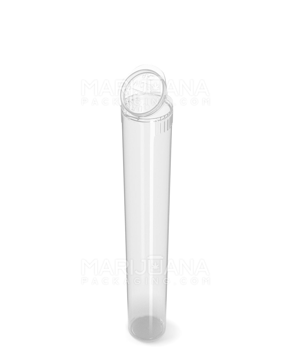 Child Resistant | King Size Pop Top Plastic PCR Pre-Roll Tubes (Open) | 116mm - Clear - 1000 Count - 3