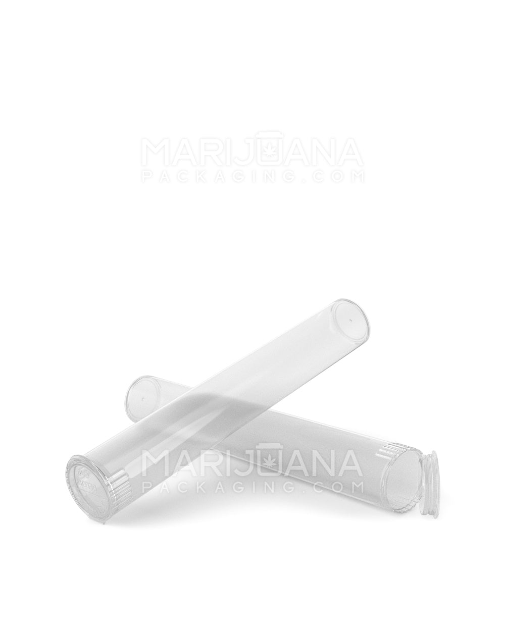 Child Resistant | King Size Pop Top Plastic PCR Pre-Roll Tubes (Open) | 116mm - Clear - 1000 Count - 9