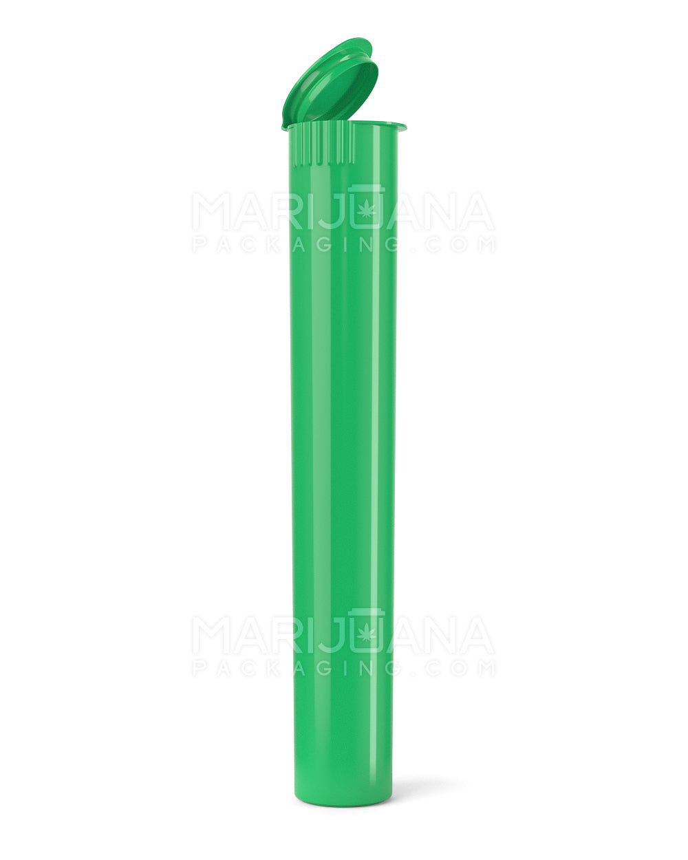 Child Resistant | King Size Pop Top Opaque Plastic Pre-Roll Tubes | 116mm - Green - 1000 Count