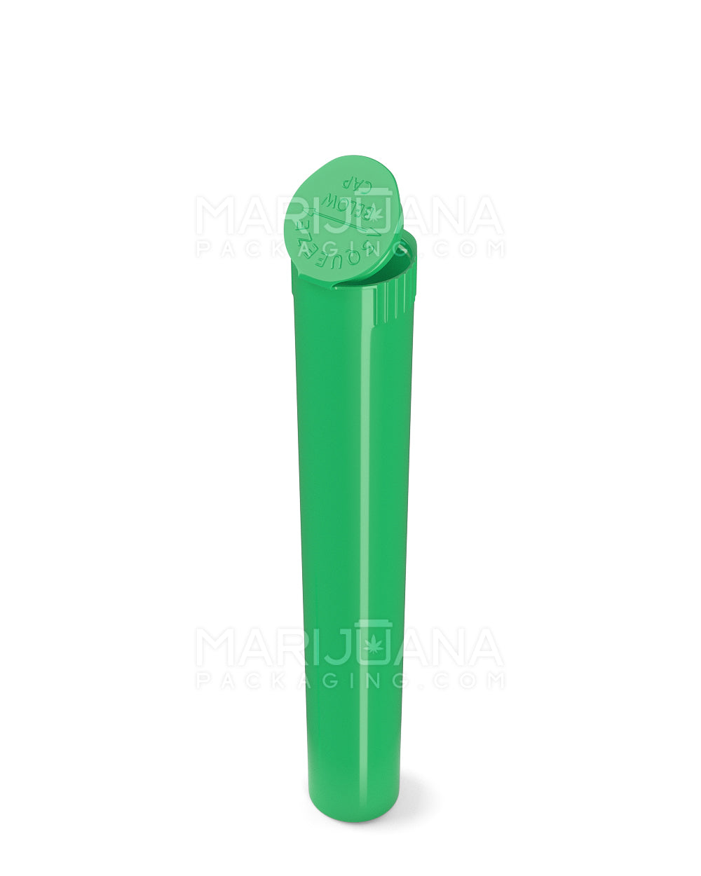 Child Resistant | King Size Pop Top Opaque Plastic Pre-Roll Tubes | 116mm - Green - 1000 Count