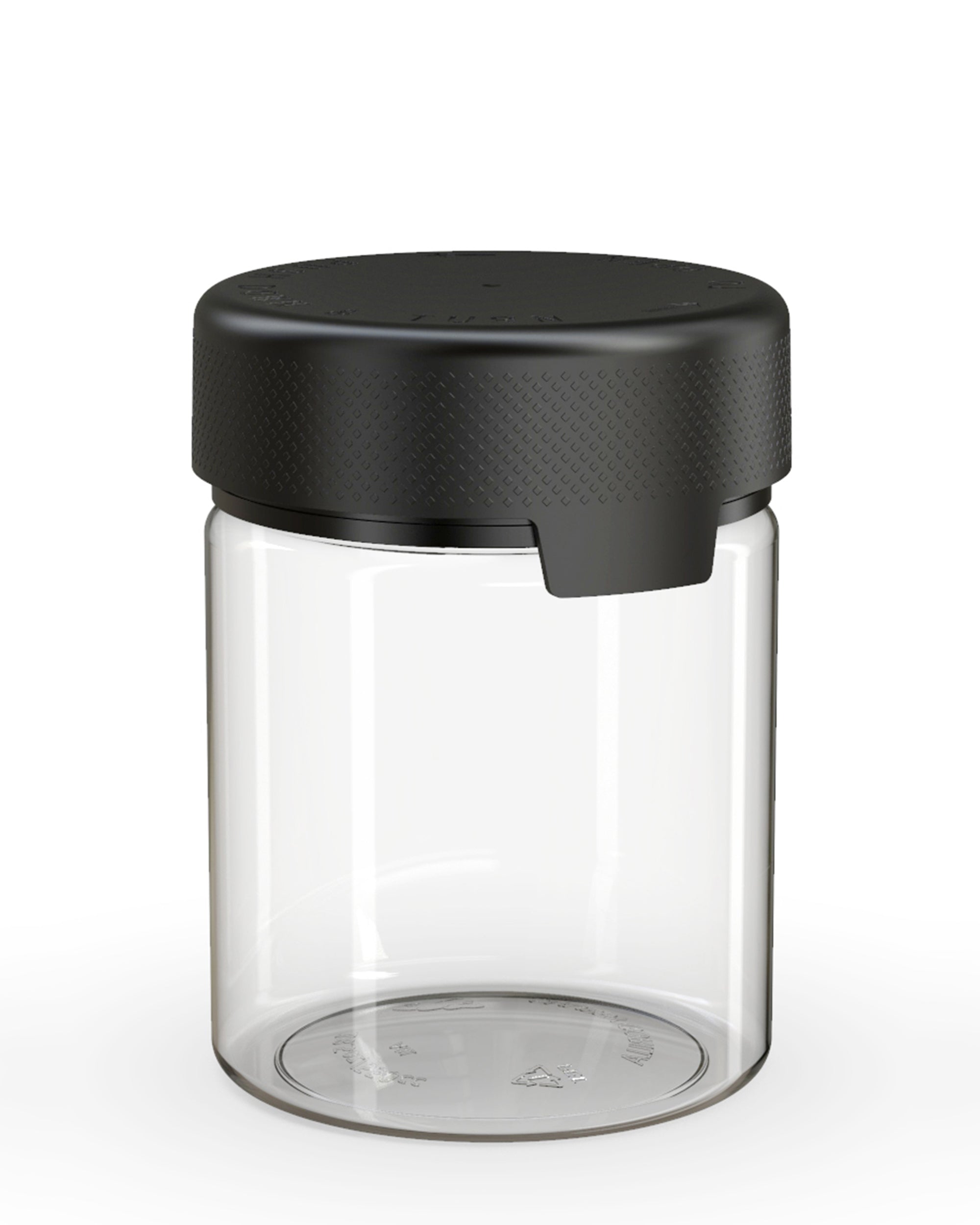 CHUBBY GORILLA | Child Resistant Clear Plastic Aviator XL Container w/ Black Cap | 550mL - 18.5oz - 60 Count