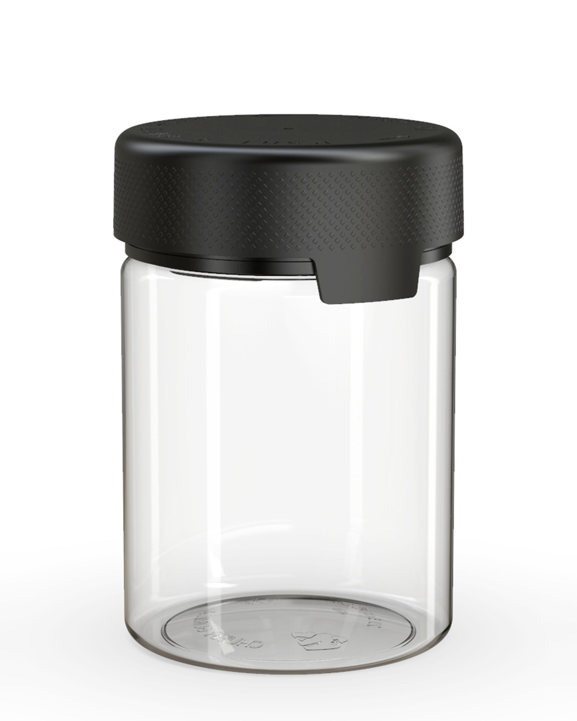 CHUBBY GORILLA | Child Resistant Clear Plastic Aviator XL Container w/ Black Cap | 625mL - 21.5oz - 40 Count