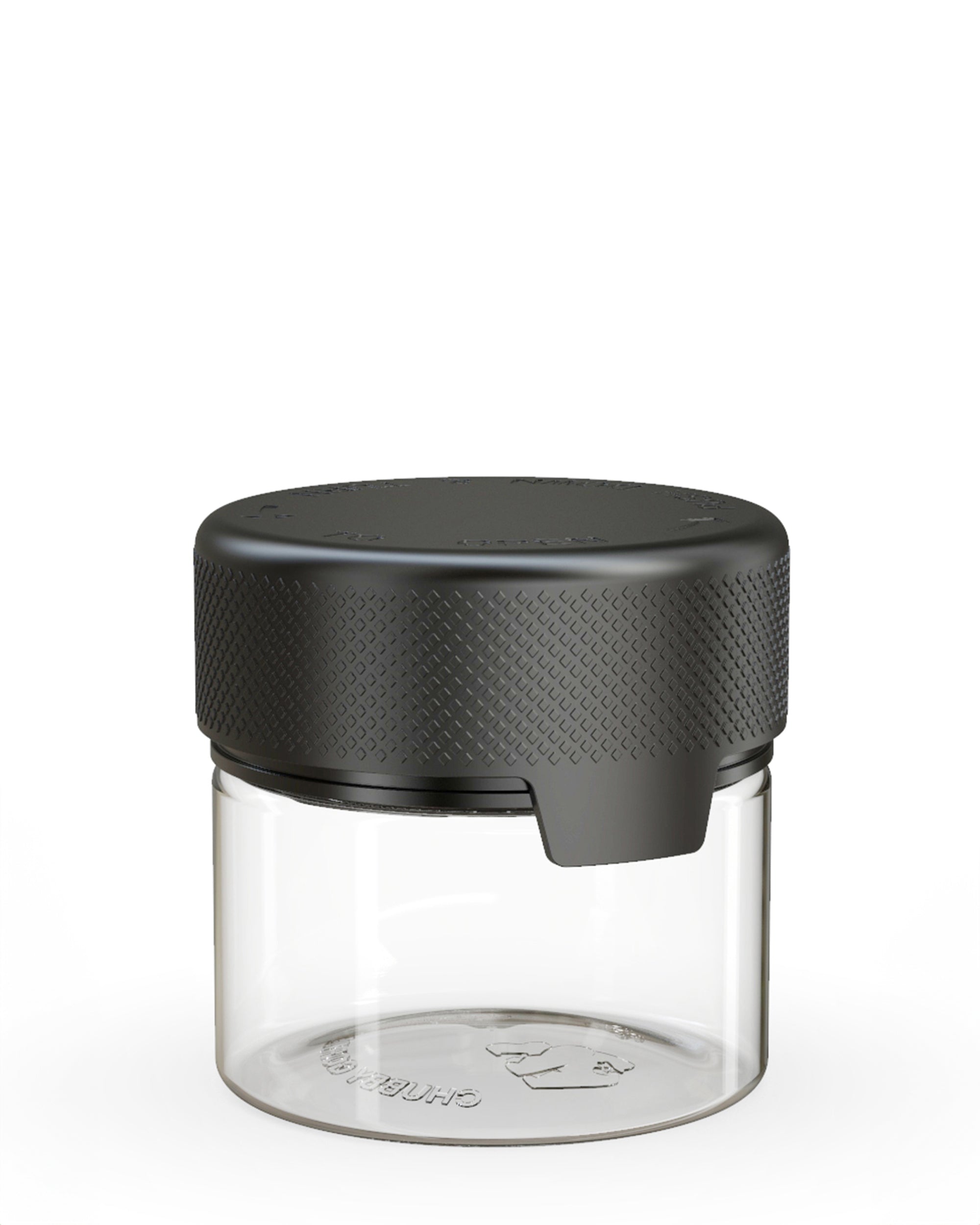 CHUBBY GORILLA | Child Resistant Clear Plastic Aviator Container w/ Black Cap | 60mL - 2oz - 500 Count