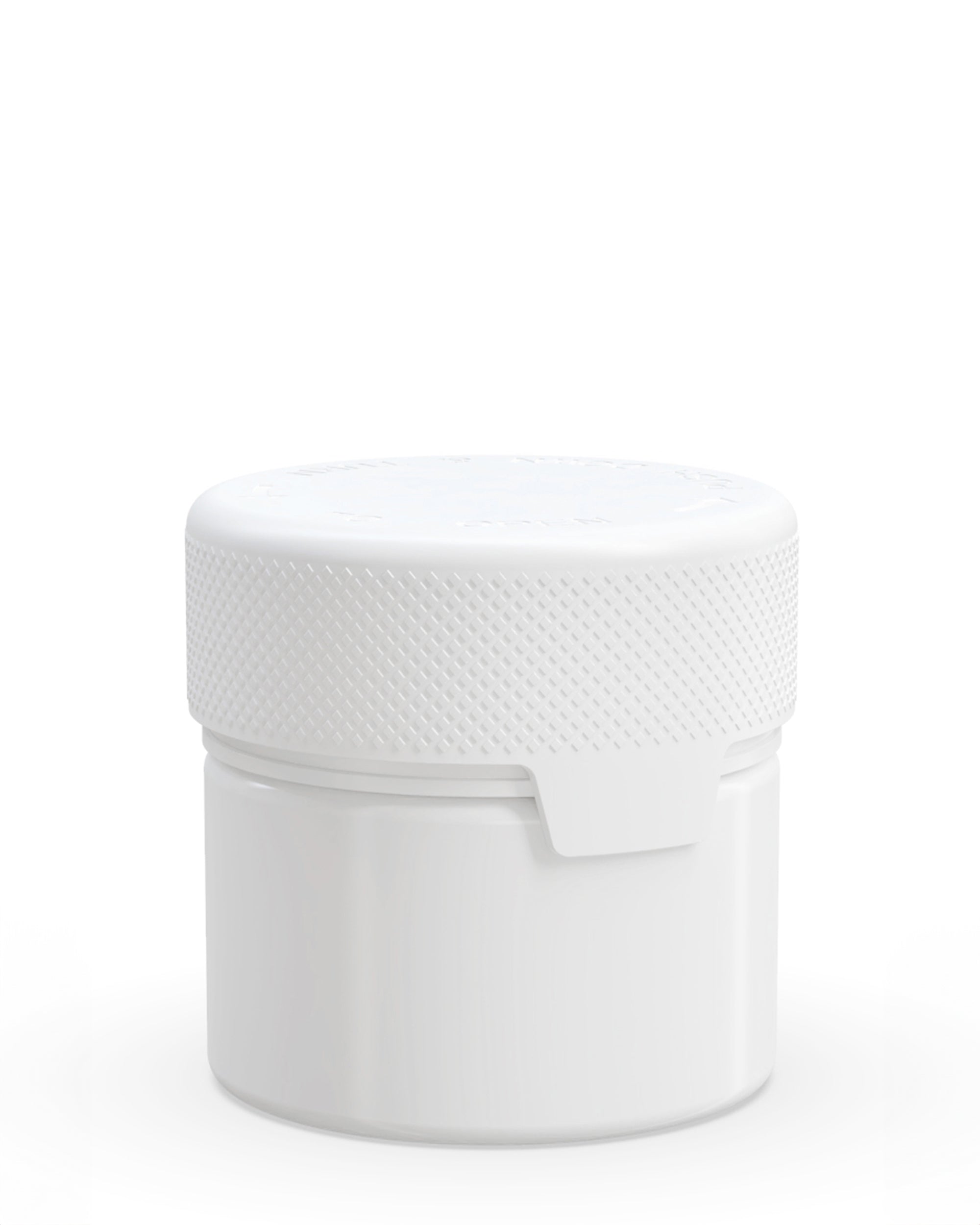 CHUBBY GORILLA | Child Resistant White Plastic Aviator Container w/ White Cap | 60mL - 2oz - 500 Count