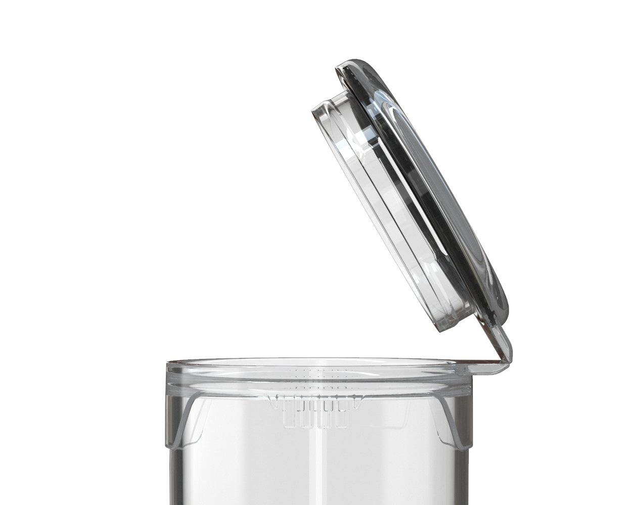 CHUBBY GORILLA | Child Resistant Pop-Cap Clear Aviator Plastic Tubes | 98mm - Clear Cap - 1500 Count